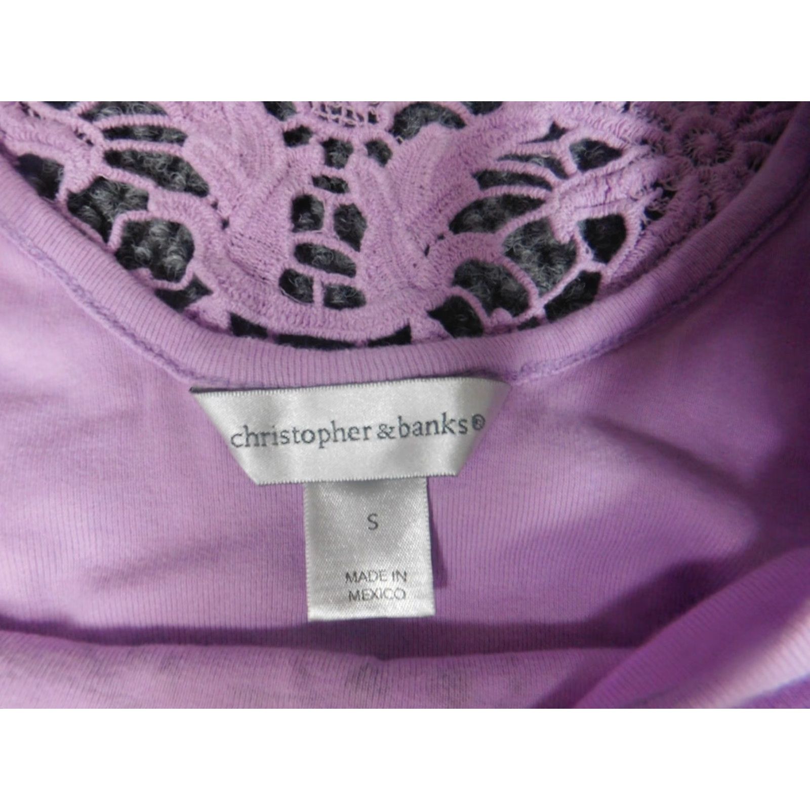 Vintage Christopher & Banks Blouse Womens Small purple pullover Casual Shirt Regular Cotton Rayon Classic Breathable 90s? Size S / US 4 / IT 40 - 5 Thumbnail