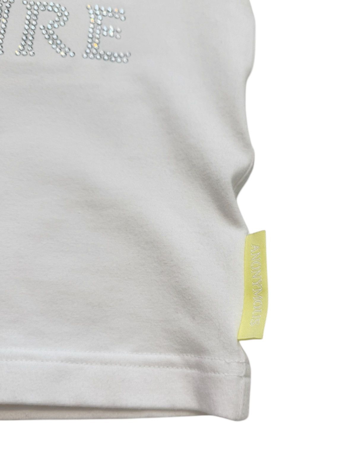 Anonymous Club Couture Crystal Logo Baby Shirt Crop Top Size S / US 4 / IT 40 - 4 Thumbnail