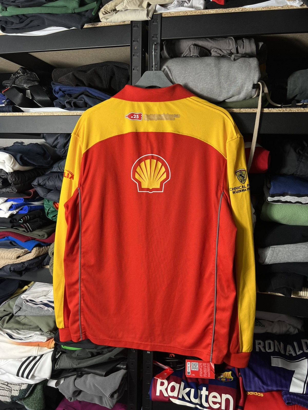 Ferrari Ferrari Shell V-Power Racing Team Polo Shirt Red Yellow Size US L / EU 52-54 / 3 - 1 Thumbnail