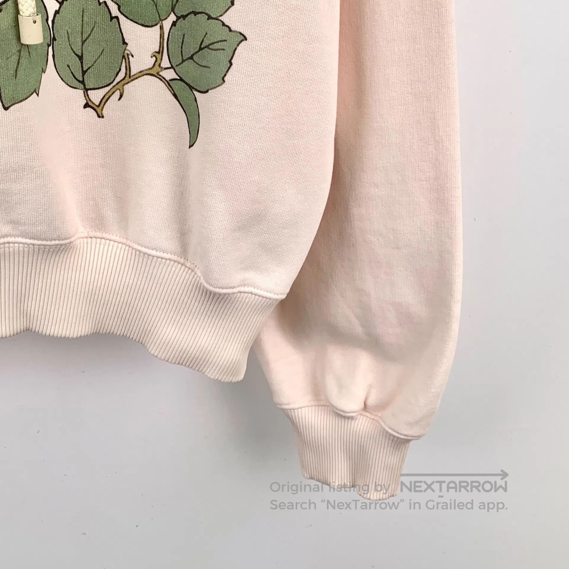 Loewe Loewe Light Pink Floral Logo Embroidered Cotton Hooded Dra Size S / US 4 / IT 40 - 5 Thumbnail