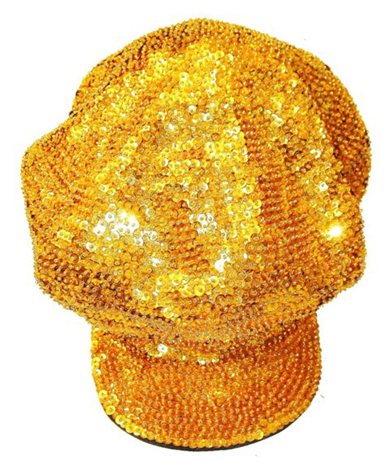 Designer Sequin Beaded Brando Cap Copper Size ONE SIZE - 1 Preview