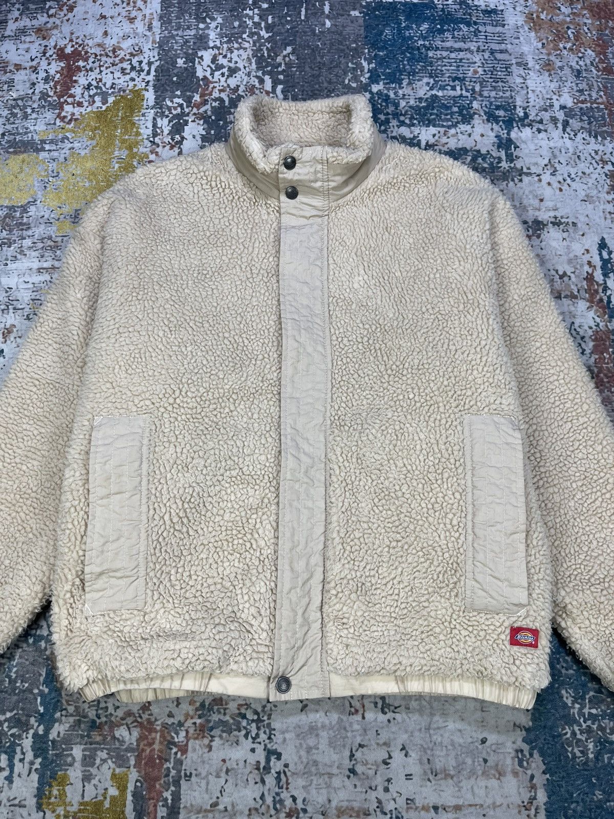 Dickies Dickies Red Chute Deep Pile Sherpa Fleece Jacket Size US M / EU 48-50 / 2 - 2 Thumbnail
