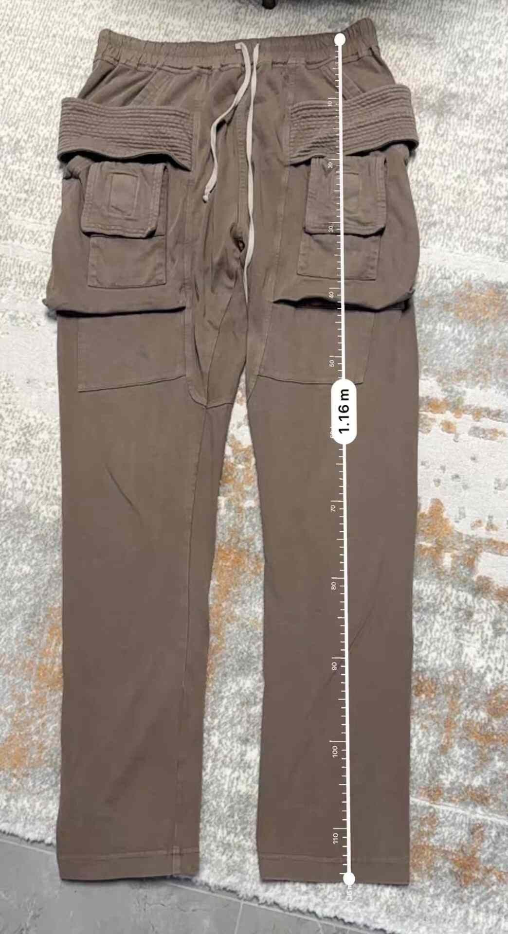 Rick Owens Drkshdw Rick Owens DRKSHDW Mastodon Cargo Pants Dust RIG Fabric Size US 34 / EU 50 - 7 Thumbnail