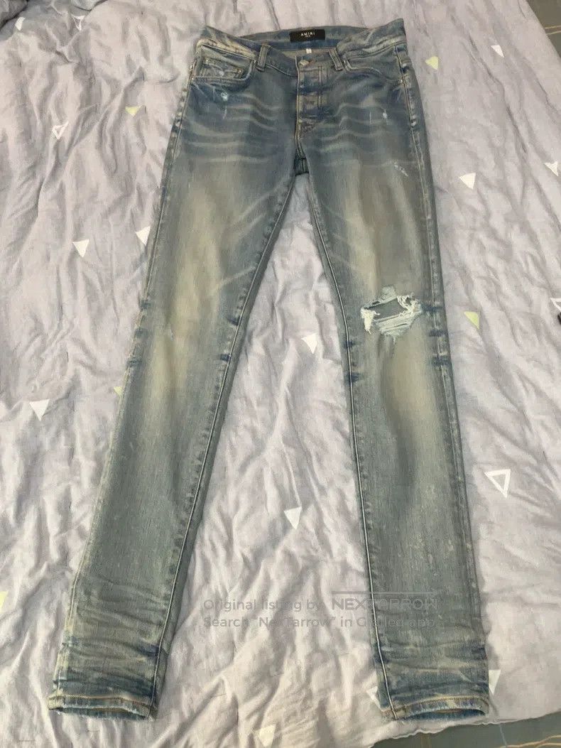 Amiri Amiri Ripped denim jeans Size US 30 / EU 46 - 1 Thumbnail