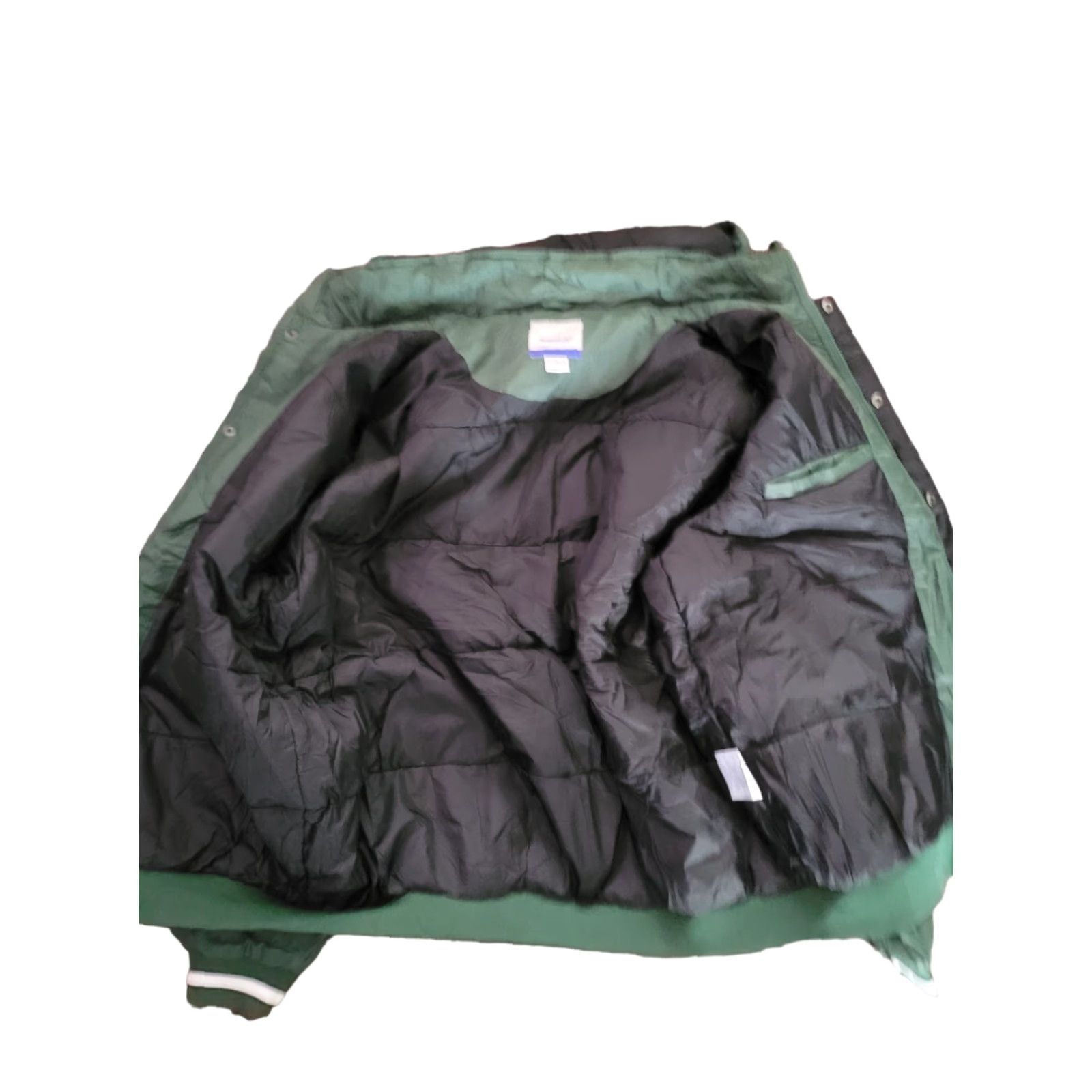 NFL VINTAGE Reebok NFL Jets Baseball Jacket 2XL Jacket Men dark green NFL Jets 90s Concert Football Jersey style Size US XL / EU 56 / 4 - 3 Thumbnail