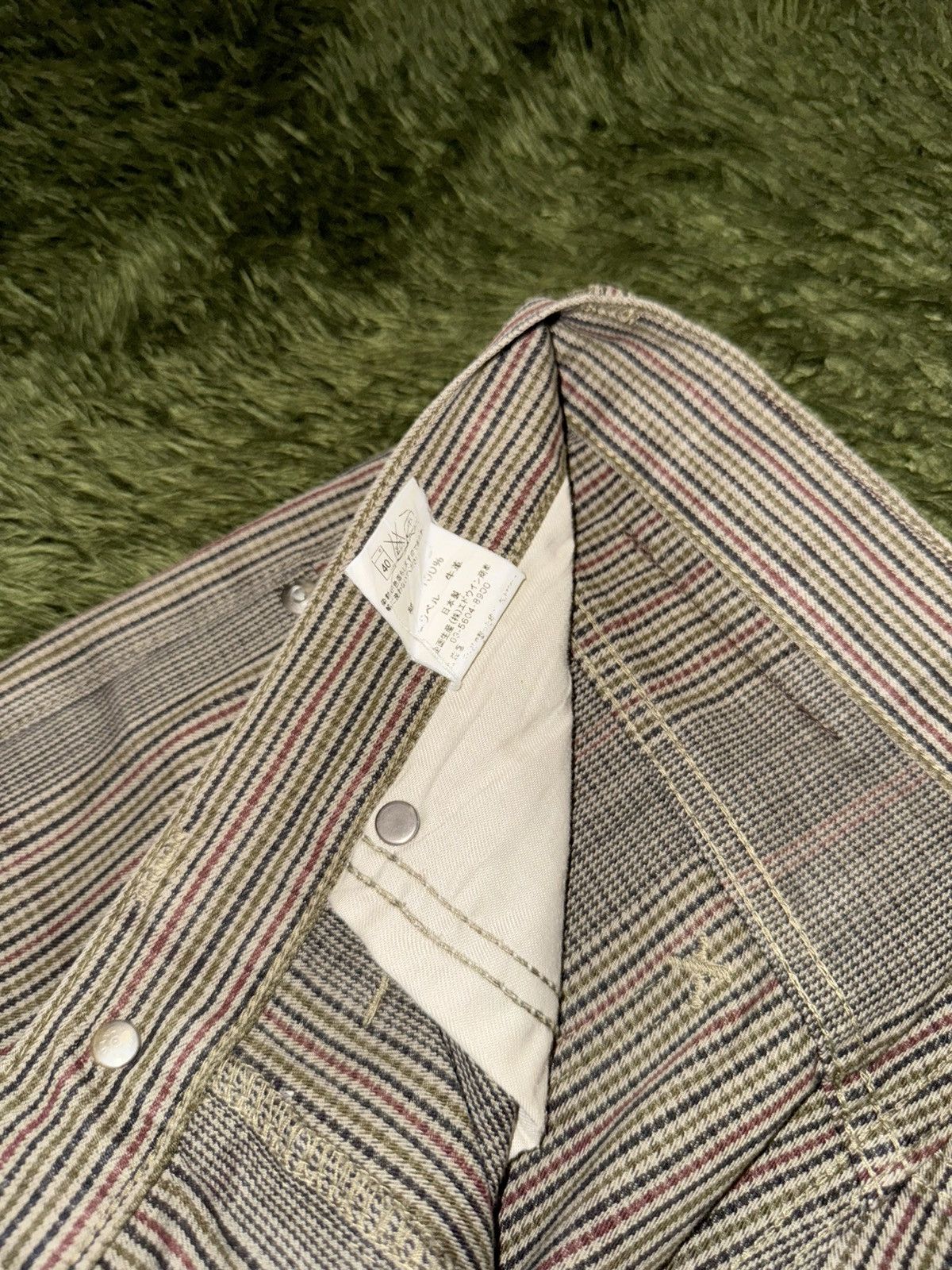Lee [30X33] 00s LEE Made in Japan Check Cotton Pants Size US 30 / EU 46 - 5 Thumbnail