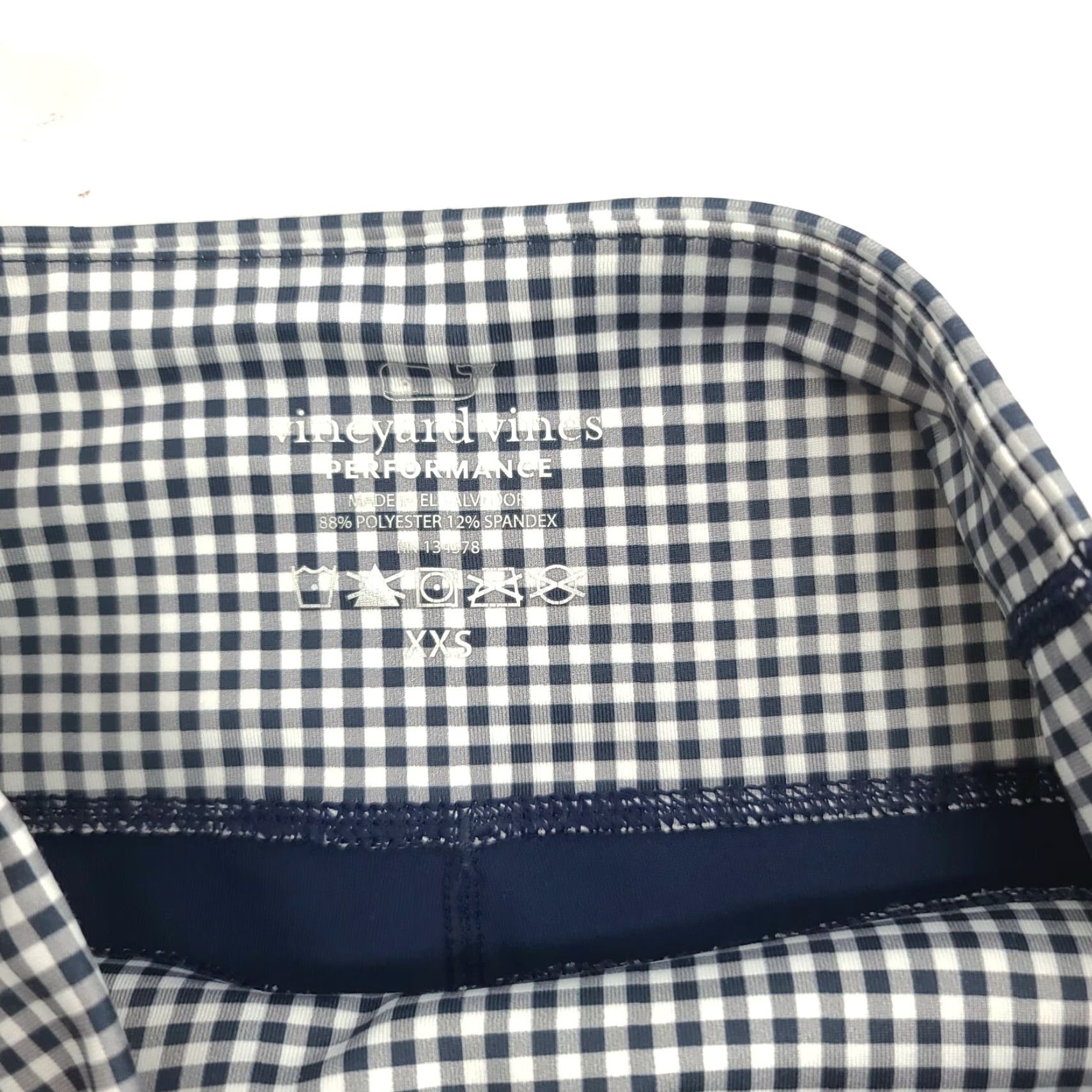 Vineyard Vines VINEYARD VINES Performance Womens Blue Checkered Leggings XXS Leggings Womens XS (2XS) Blue Size 24" / US 00 / IT 34 - 8 Thumbnail