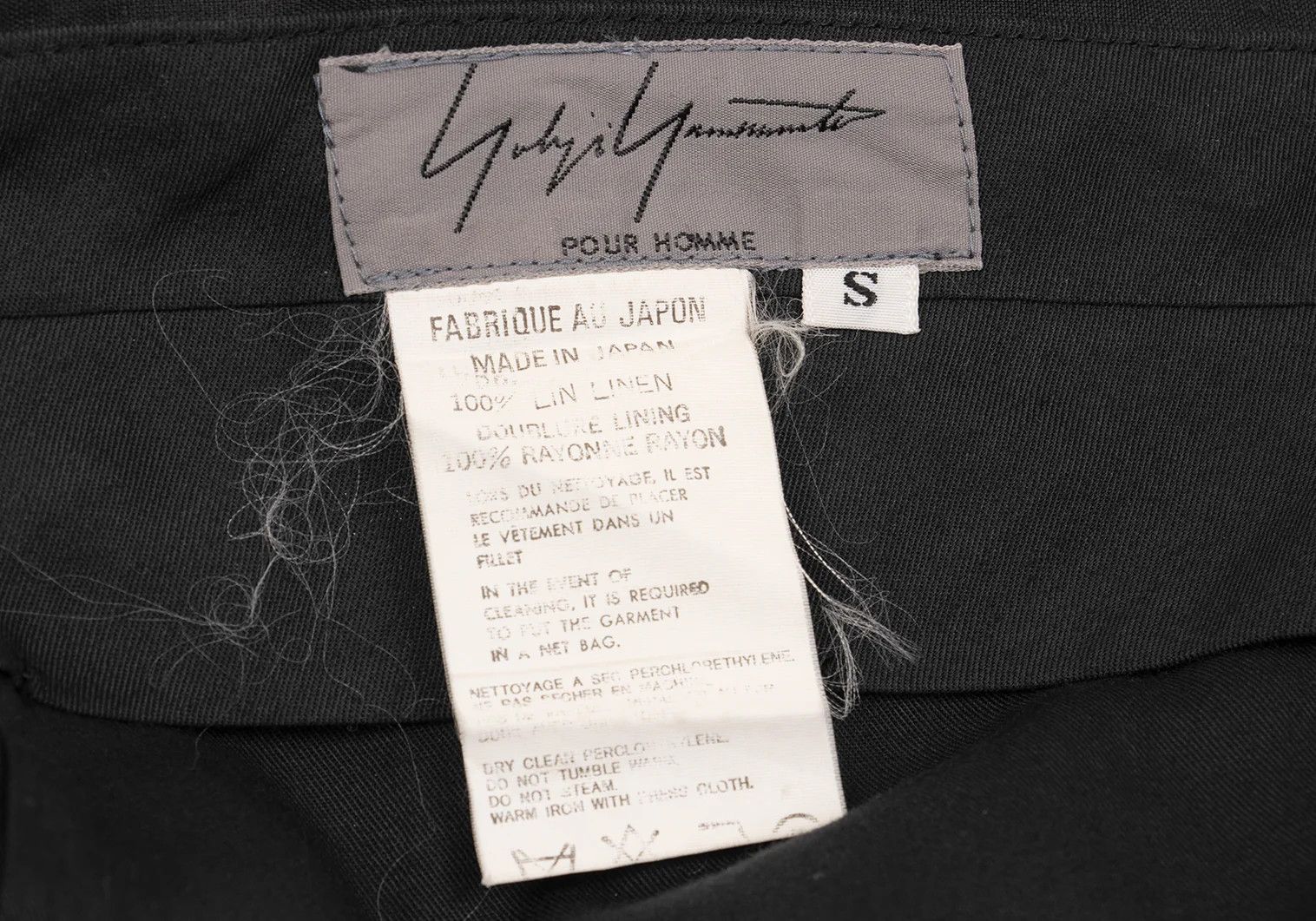 Yohji Yamamoto Yohji Yamamoto Linen Tapered Pants Black S Size US 30 / EU 46 - 12 Thumbnail