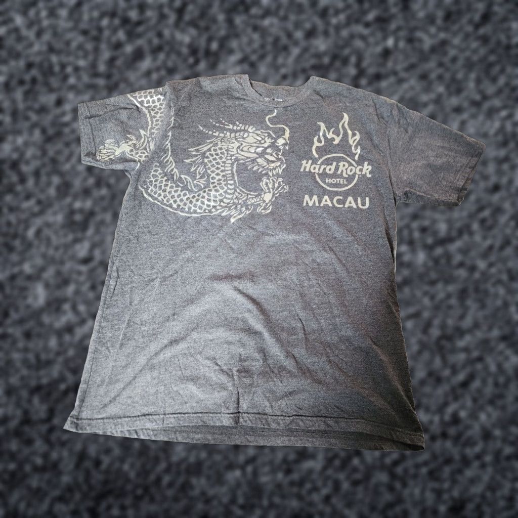Hard Rock Cafe Hard Rock Cafe Gray Graphic Tee Mens XL Size US XL / EU 56 / 4 - 1 Thumbnail
