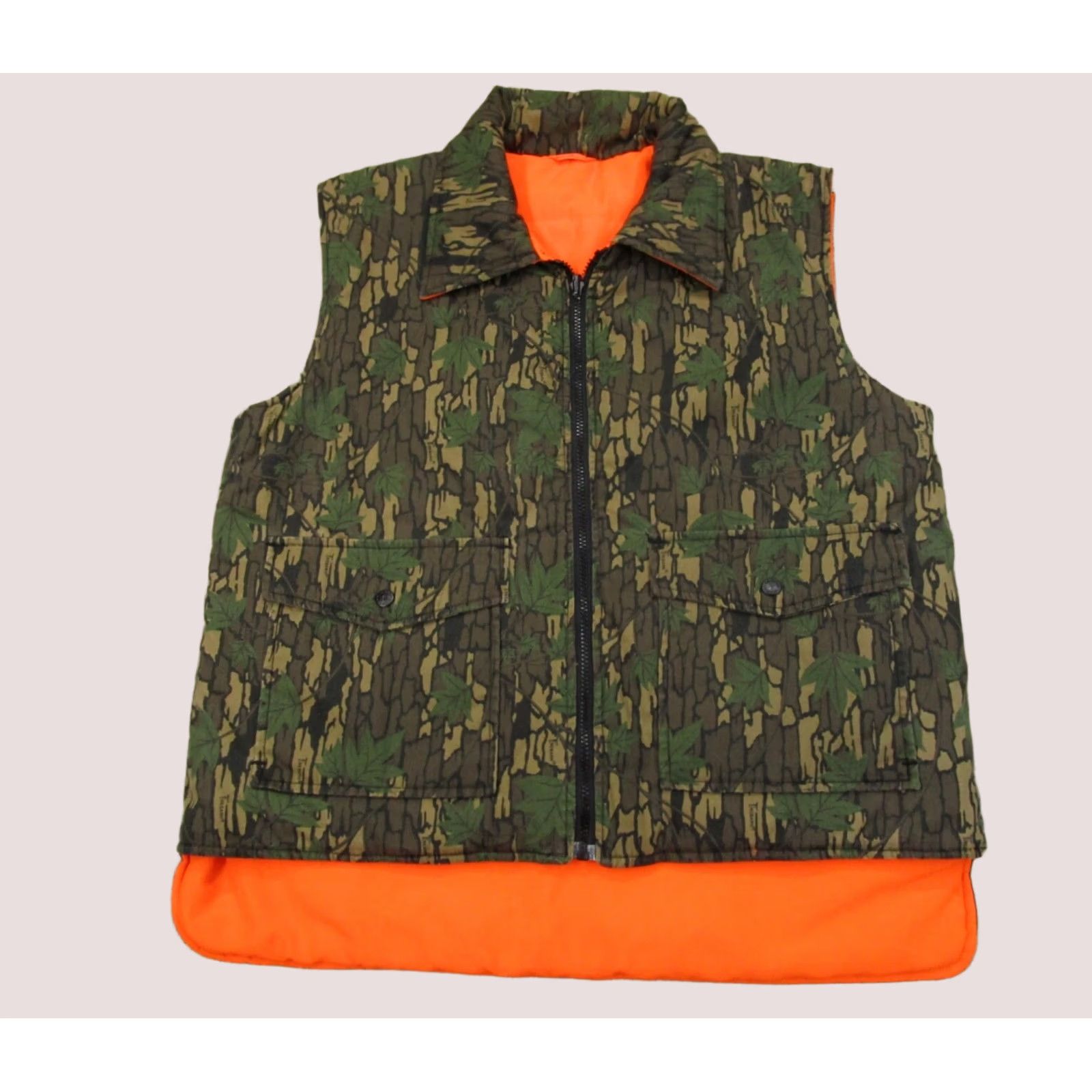 Bark Winchester Vest Men Large Green Camo Neon Tree Bark Hunting Full Zip Reversible Size US L / EU 52-54 / 3 - 1 Thumbnail