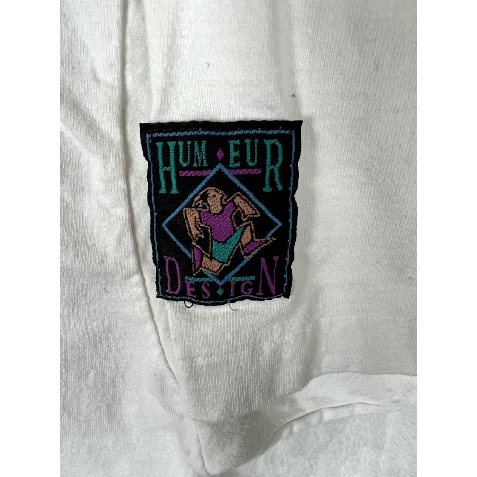 Vintage VINTAGE Jericho Team Tennis T-Shirt Mens XL Humeur Design White Short Sleeve Graphic Print Crew Neck Logo Patch Retro Sports Cartoon Men Size US XL / EU 56 / 4 - 7 Thumbnail