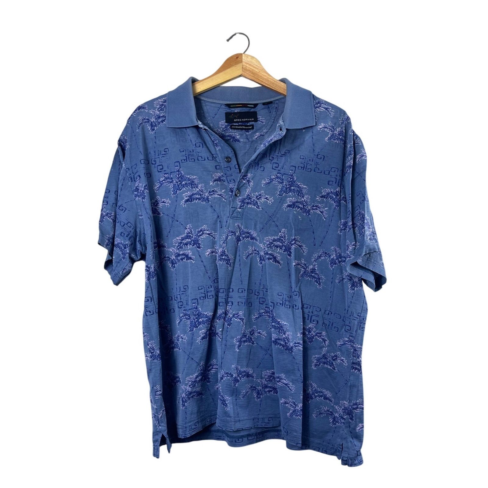 Greg Norman Men's Greg Norman Blue Polo Shirt M Size US M / EU 48-50 / 2 - 1 Thumbnail