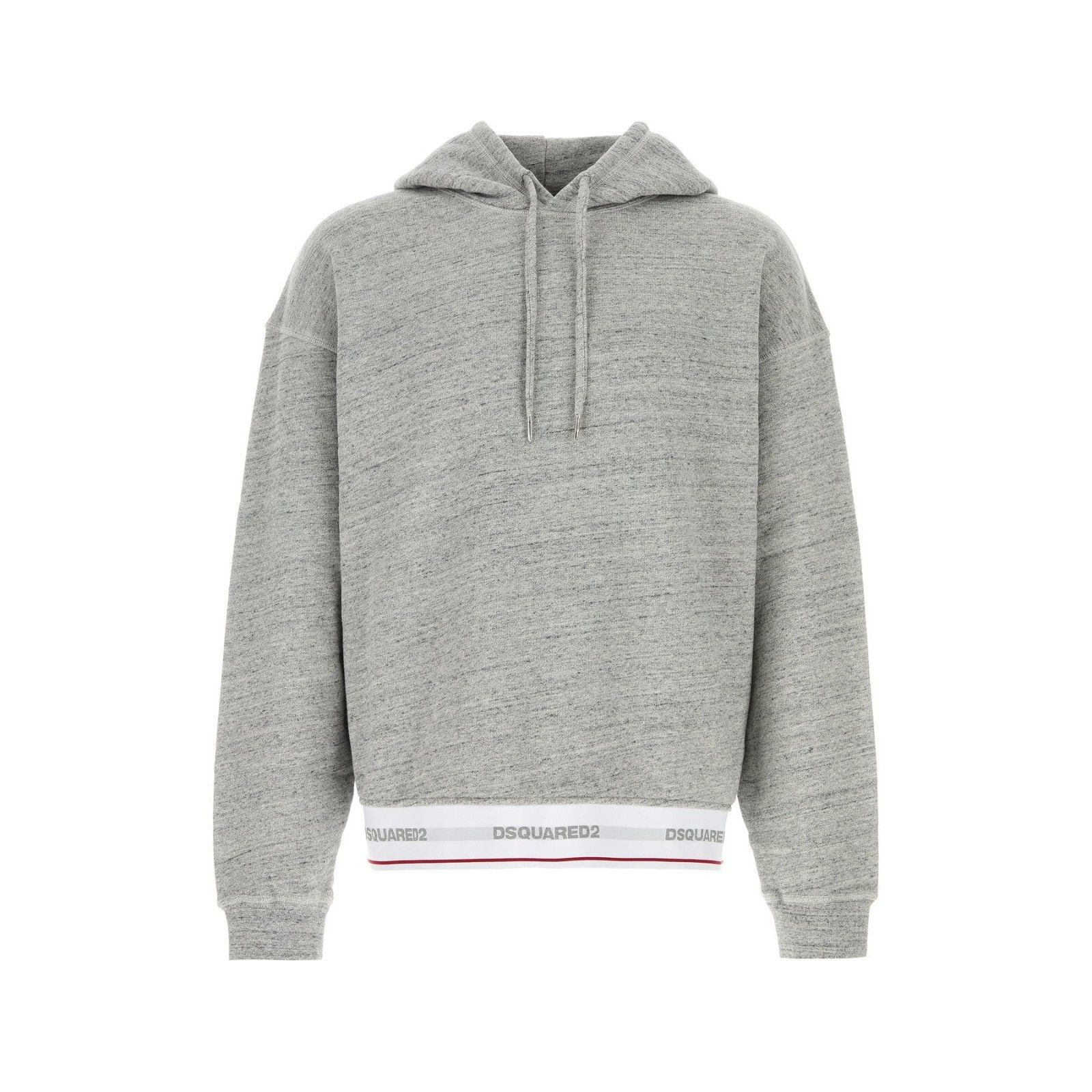 Dsquared2 DSQUARED2 Melange Grey Cotton Oversize Sweatshirt New & Auth Size US M / EU 48-50 / 2 - 1 Thumbnail