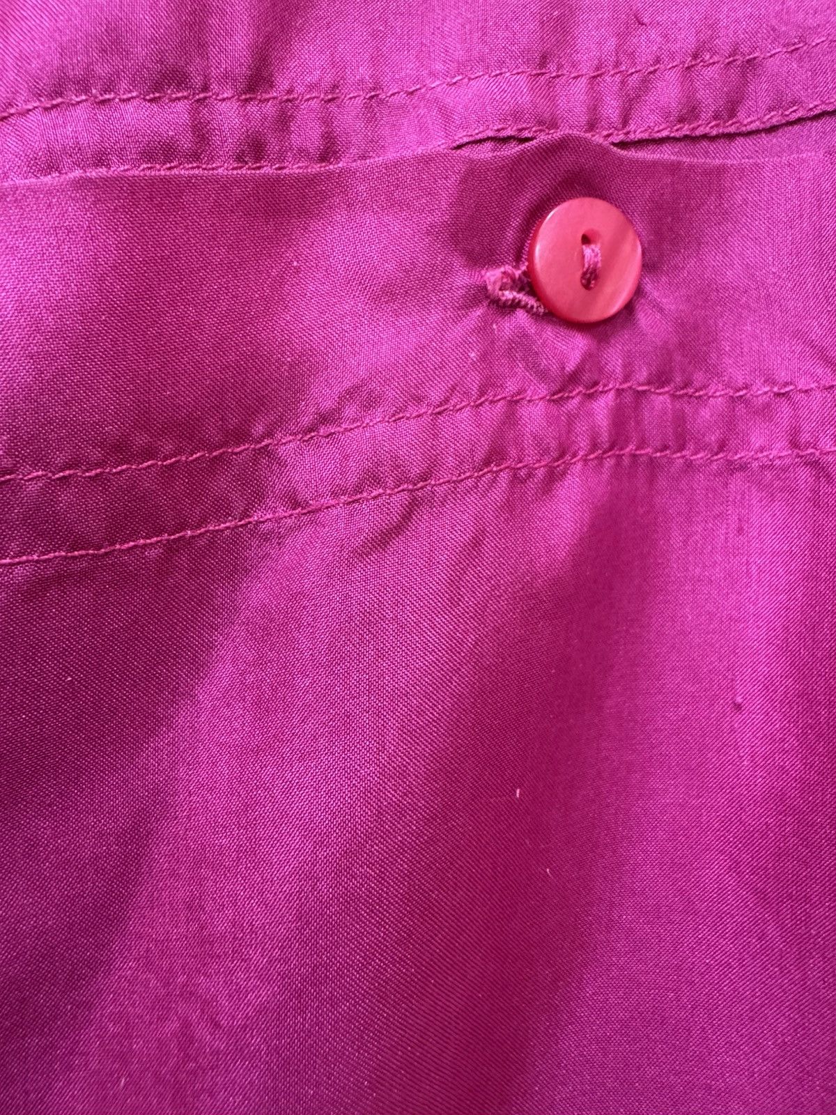Vintage J & Meiling women’s vintage 90s 100% silk button up hot pink Size M / US 6-8 / IT 42-44 - 4 Thumbnail