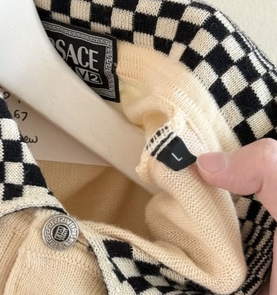 Versace Jeans Couture Vintage Versace Classic V2 Half Button Knit Knitwear Size US L / EU 52-54 / 3 - 5 Thumbnail