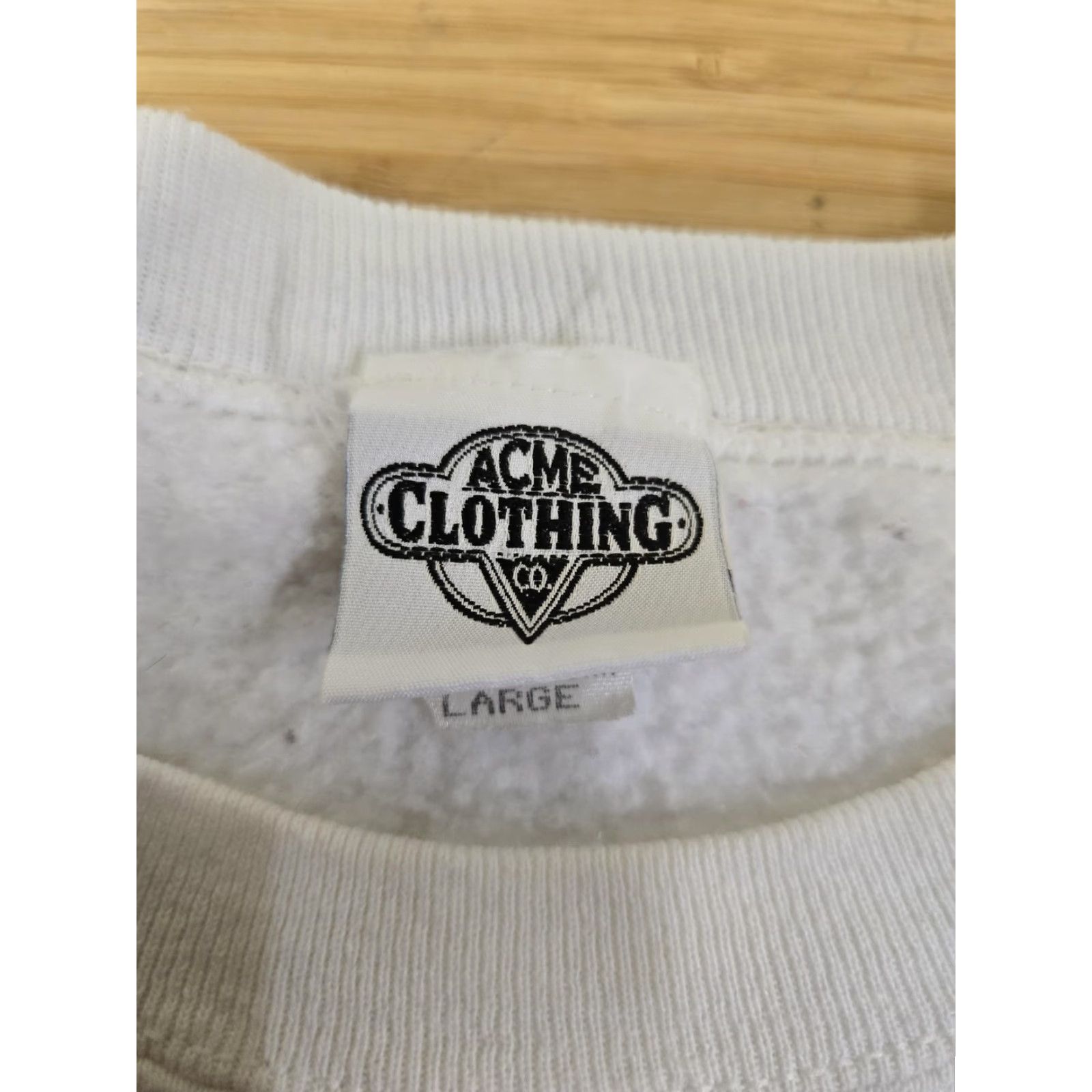 Vintage VINTAGE Looney Tunes Sweatshirt Mens Large White Crewneck Made USA Two Sided 90s Size US L / EU 52-54 / 3 - 5 Thumbnail