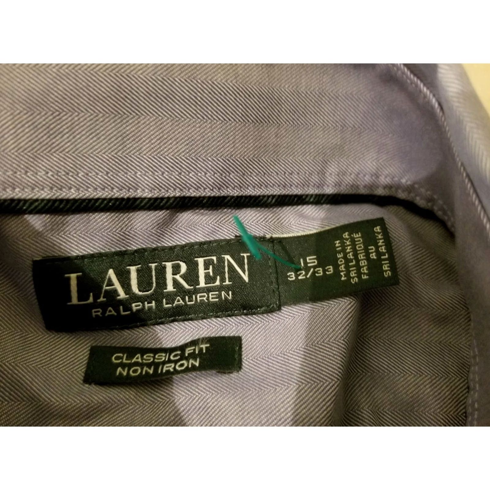 Polo Ralph Lauren Polo Ralph Lauren Shirt Mens 15 Blue Dress Button Cotton Size 40R - 4 Thumbnail