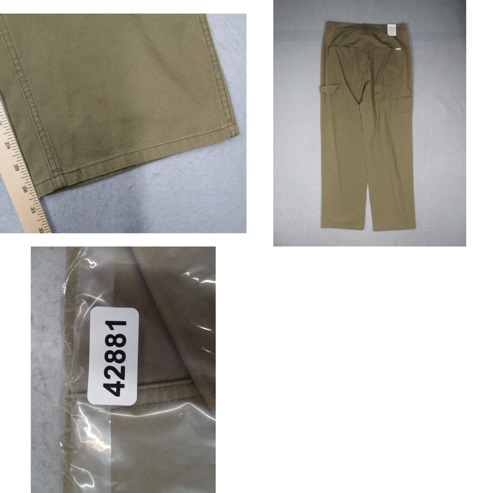 Brixton Brixton Pants Women Green Alameda High Waisted Straight Work Military 31x30 Size 24" / US 00 / IT 34 - 8 Thumbnail