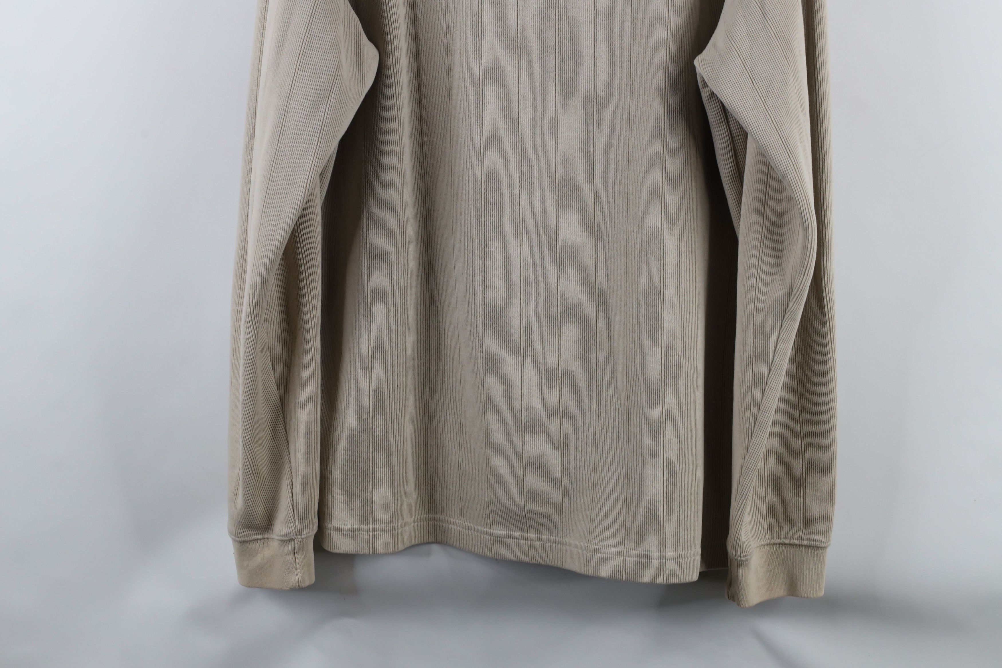 Columbia × Vintage Vintage 90s Columbia Spell Out Ribbed Knit Sweater Beige Size US L / EU 52-54 / 3 - 12 Thumbnail