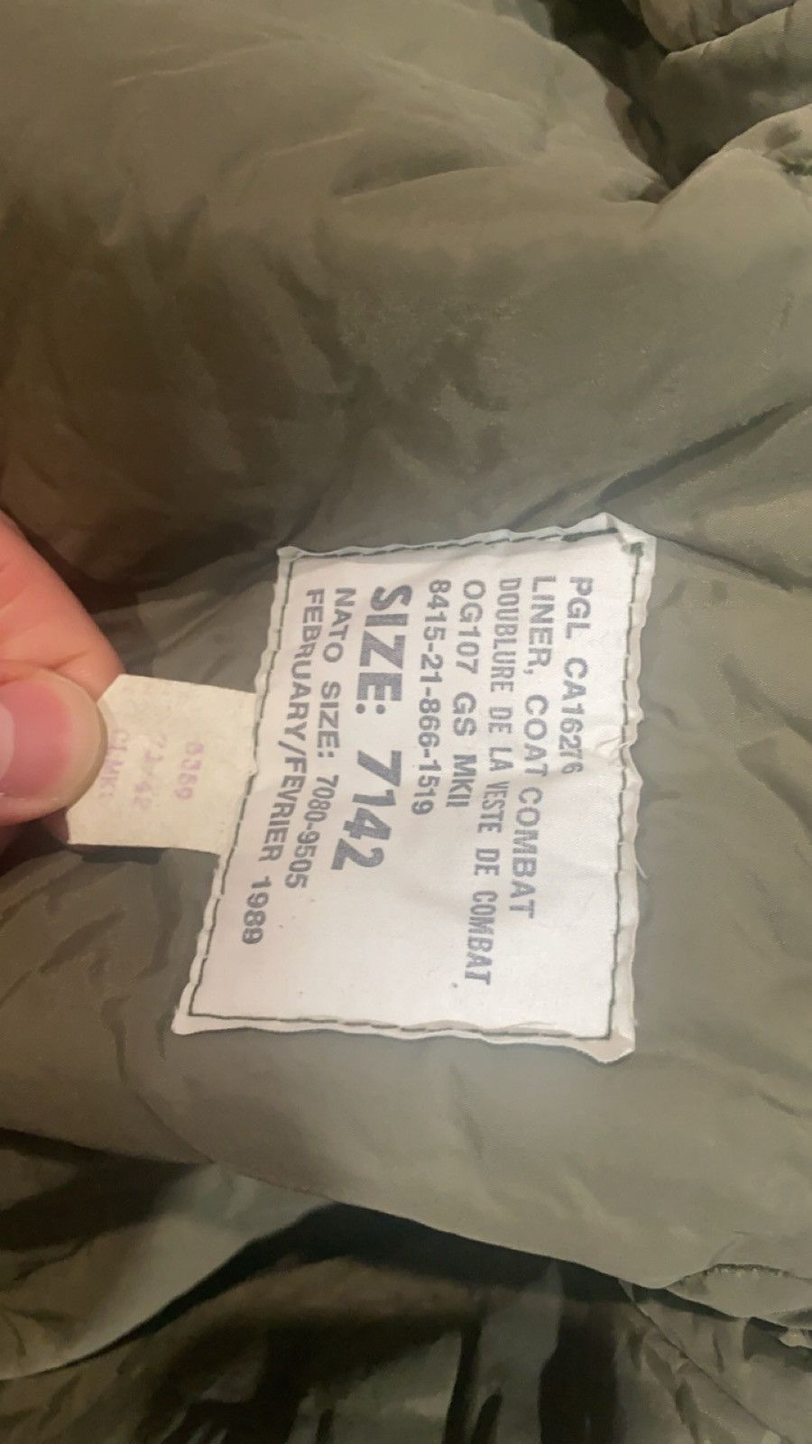 Vintage Vintage REAL Military Jacket from 1989 Size US M / EU 48-50 / 2 - 6 Thumbnail
