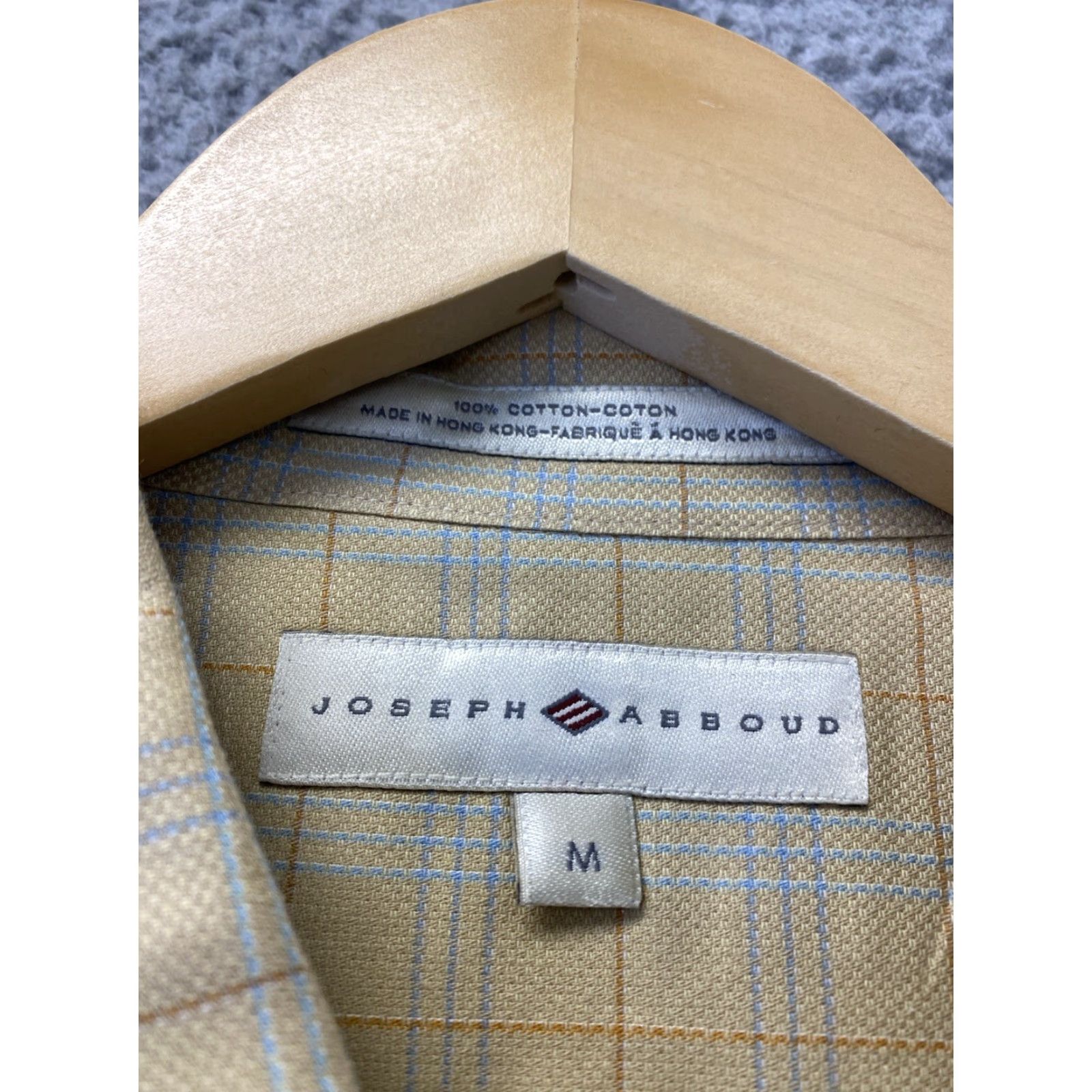 Ralph Lauren Joseph Abboud Gold Plaid Button-Up Shirt Mens Size M Long Sleeve Casual Workwear Size US M / EU 48-50 / 2 - 4 Thumbnail