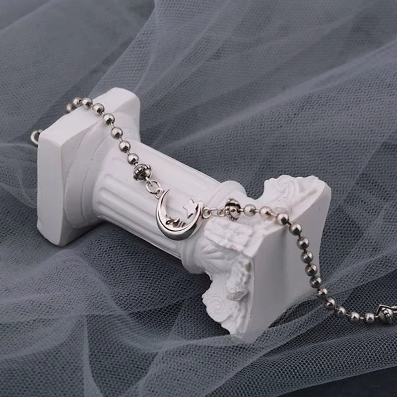 Jewelry Creative Moon Stars Bead Chain Bangles Bracelet Size ONE SIZE - 4 Thumbnail