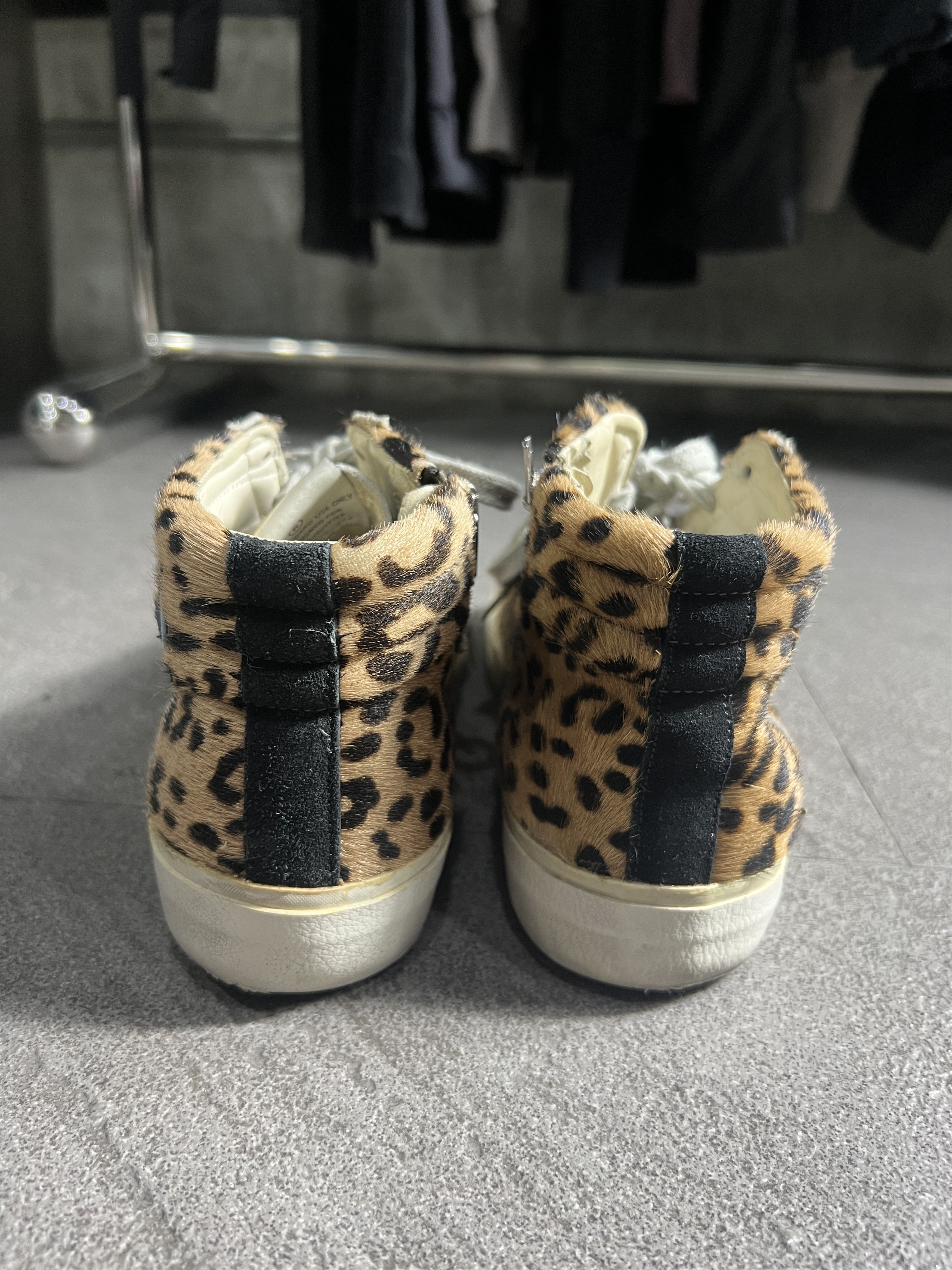 Golden Goose Golden Goose Slide Leopard Pony Hair Zip Sneaker 40 Size US 7 / EU 40 - 6 Thumbnail