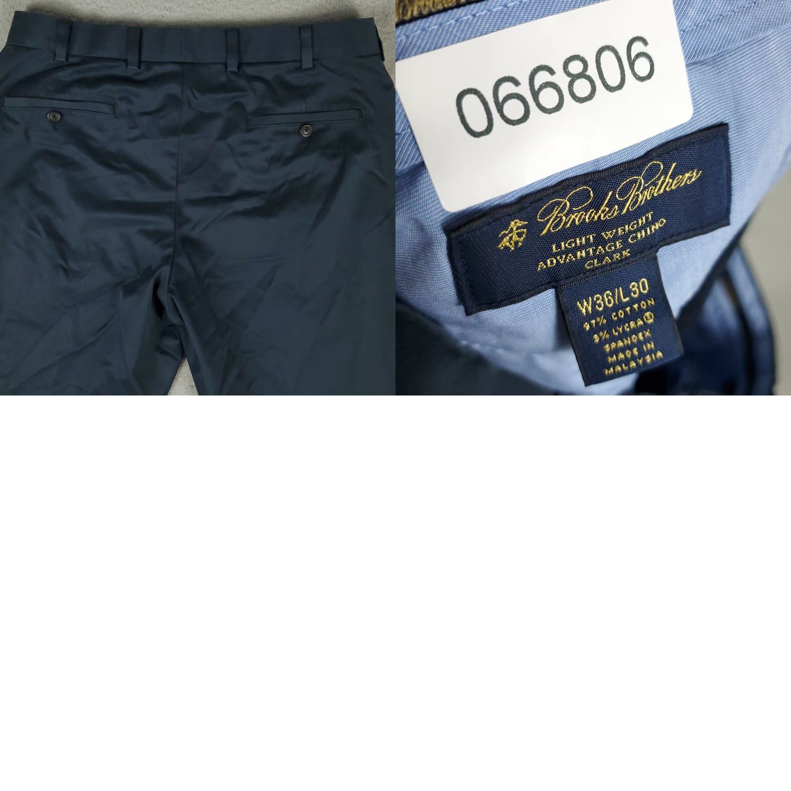 Brooks Brothers Brooks Brothers Pants Mens 36x30 Blue Flat Front Chino Trousers Size US 36 / EU 52 - 8 Thumbnail