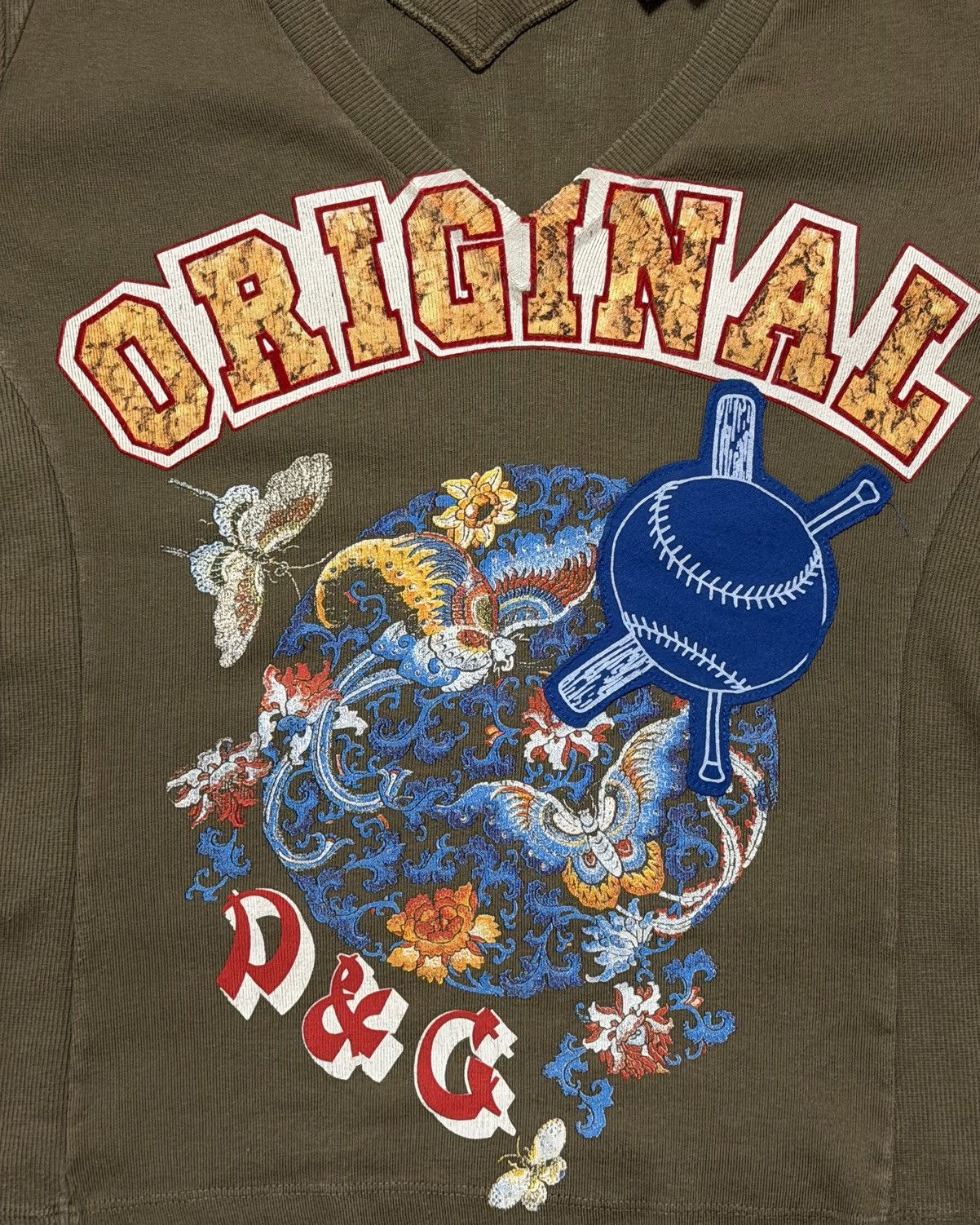 Dolce & Gabbana D&G “ORIGINAL INNERCITY Blues FOREVER” Ruffle Sleeve Top Size S / US 4 / IT 40 - 3 Thumbnail
