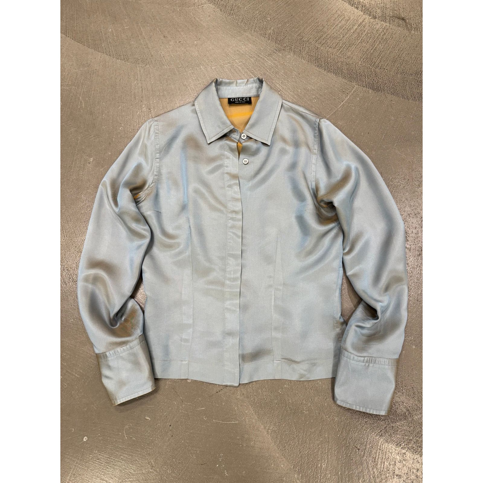 Gucci S/S1998 Gucci by Tom Ford iridescent runway shirt Size S / US 4 / IT 40 - 1 Thumbnail