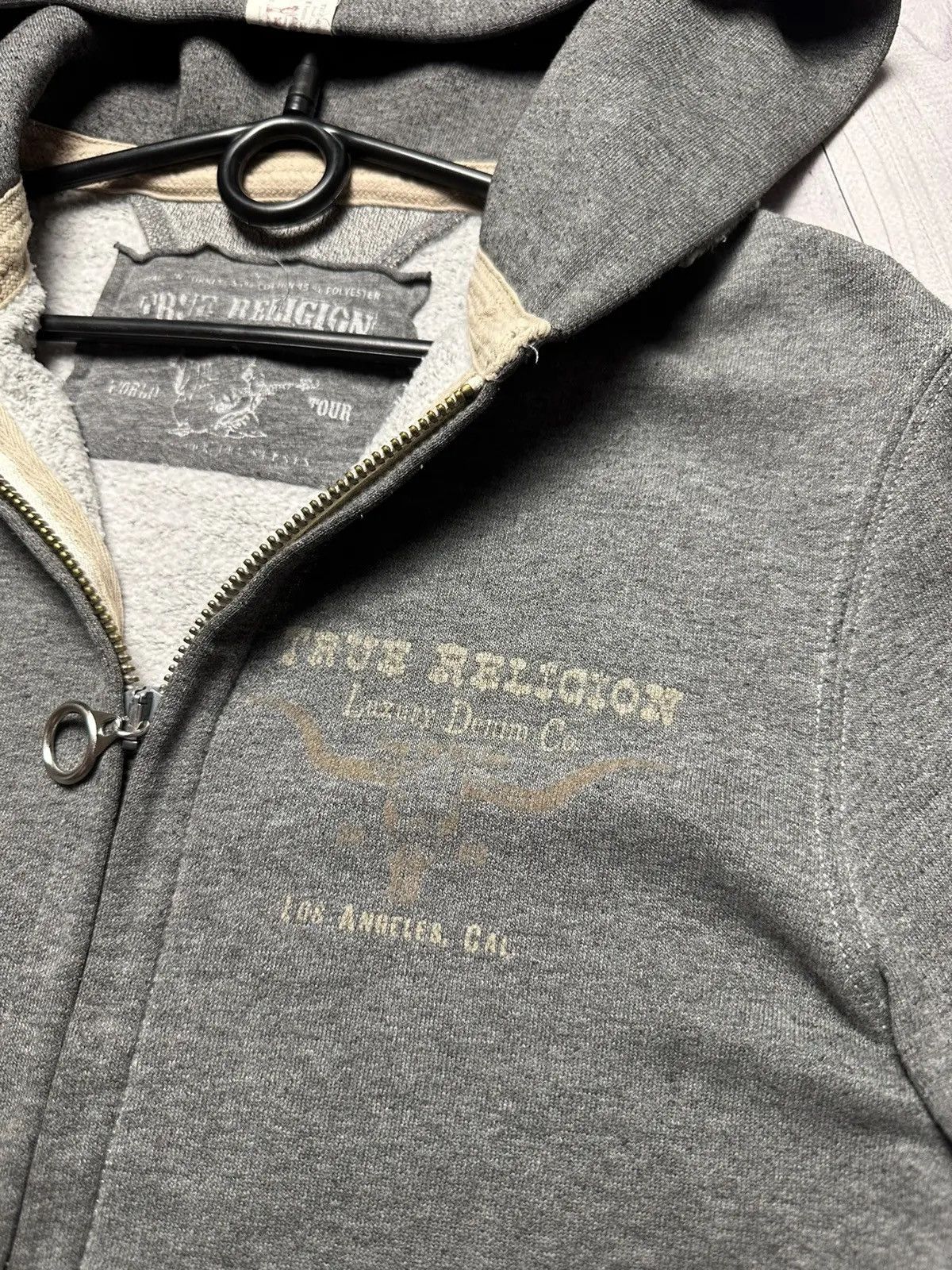 True Religion Vintage True Religion zip hoodie rare big logo bulls denim Size US S / EU 44-46 / 1 - 6 Thumbnail