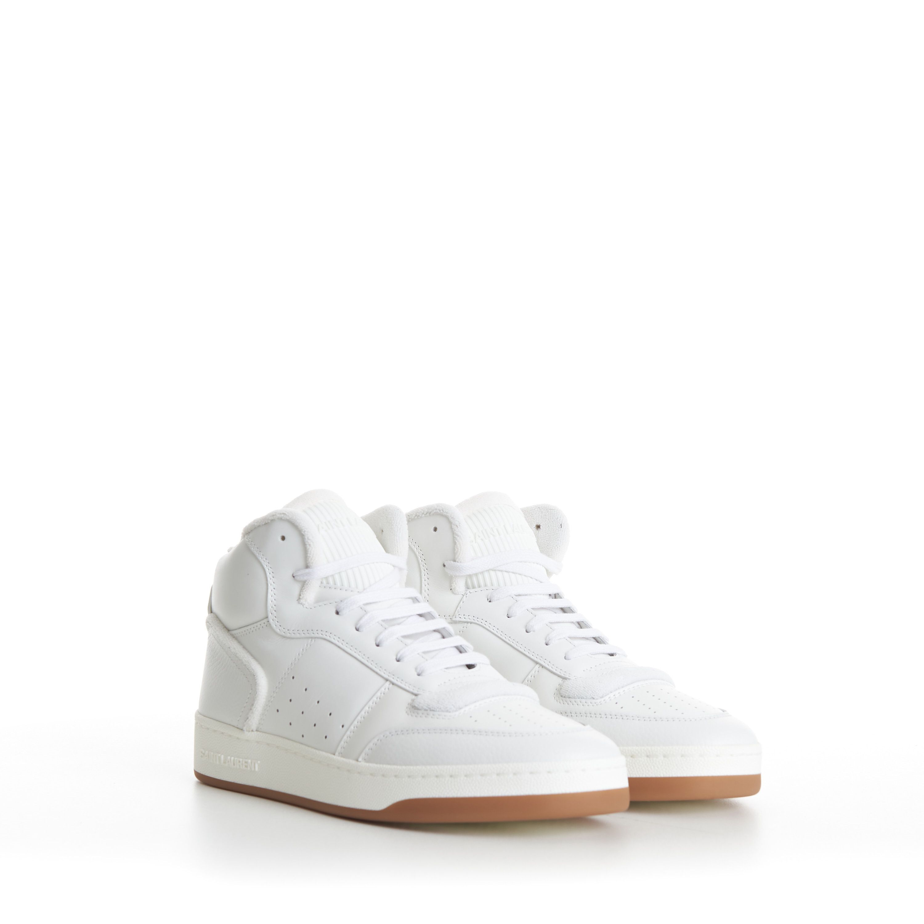 Saint Laurent Paris SL/80 Vintage White Mid-top Sneakers Size US 9 / EU 42 - 1 Thumbnail