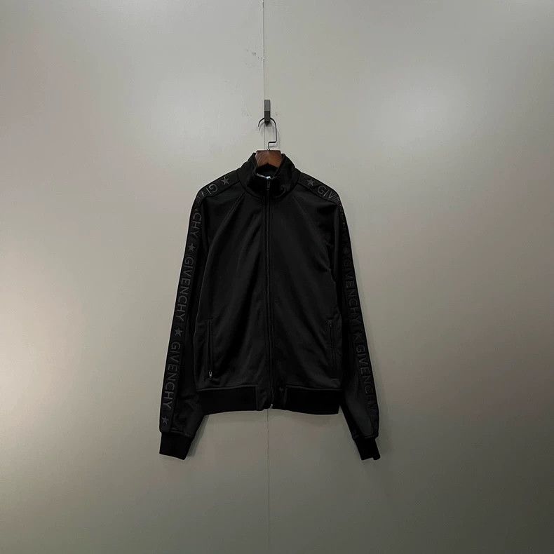 Givenchy Givenchy Size38 Black Side Logo Zip Up Jacket Size US M / EU 48-50 / 2 - 1 Thumbnail