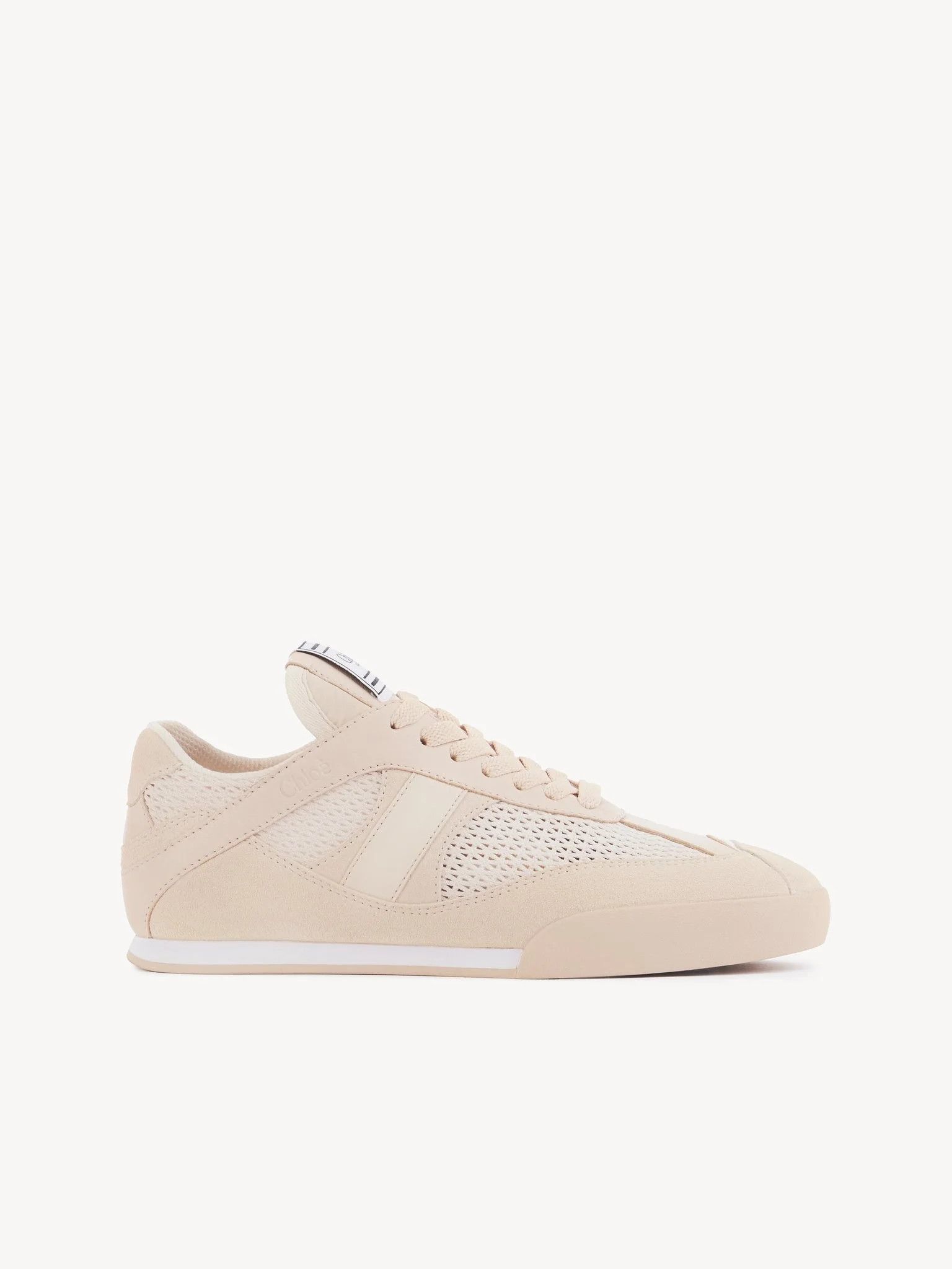 o1loc1c10226 Kick Low-Top Sneakers in Peachy Pink
