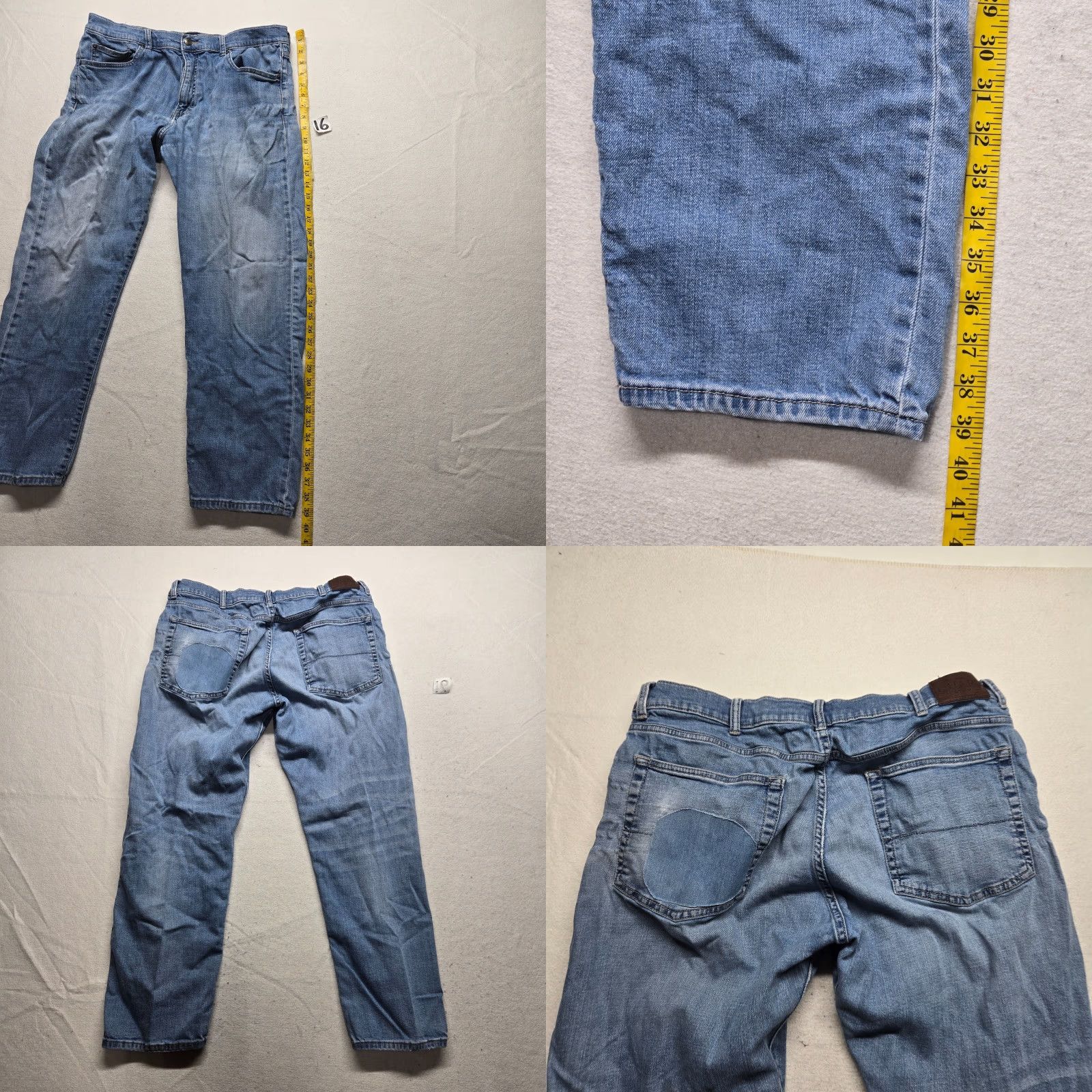 Chaps Chaps Jeans Blue Denim Straight Leg Medium Wash Casual Men's 38 X 30 Size US 38 / EU 54 - 8 Thumbnail