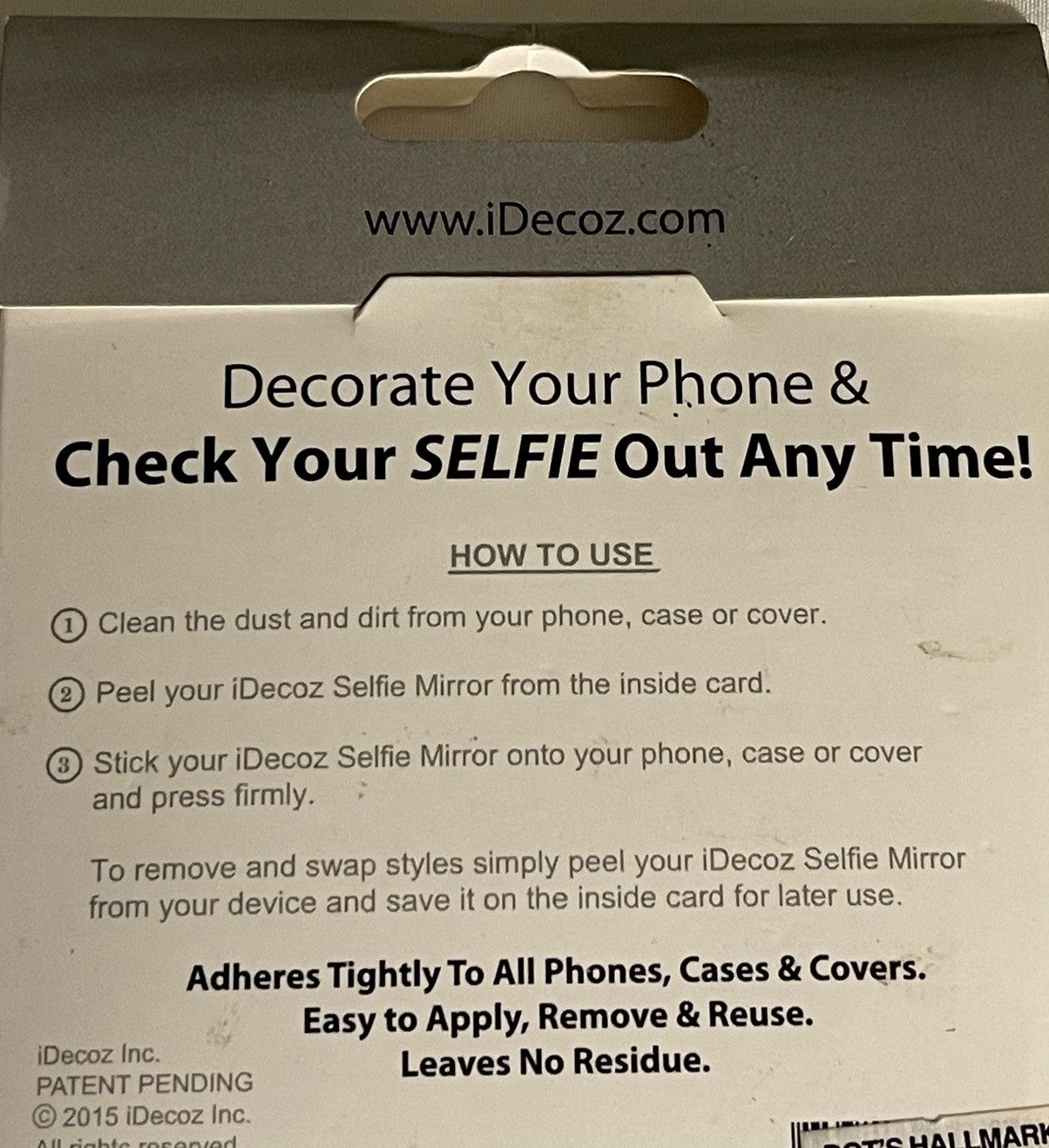 Other Cell Phone Mirror Square with cubic zirconia crystals Size ONE SIZE - 4 Thumbnail