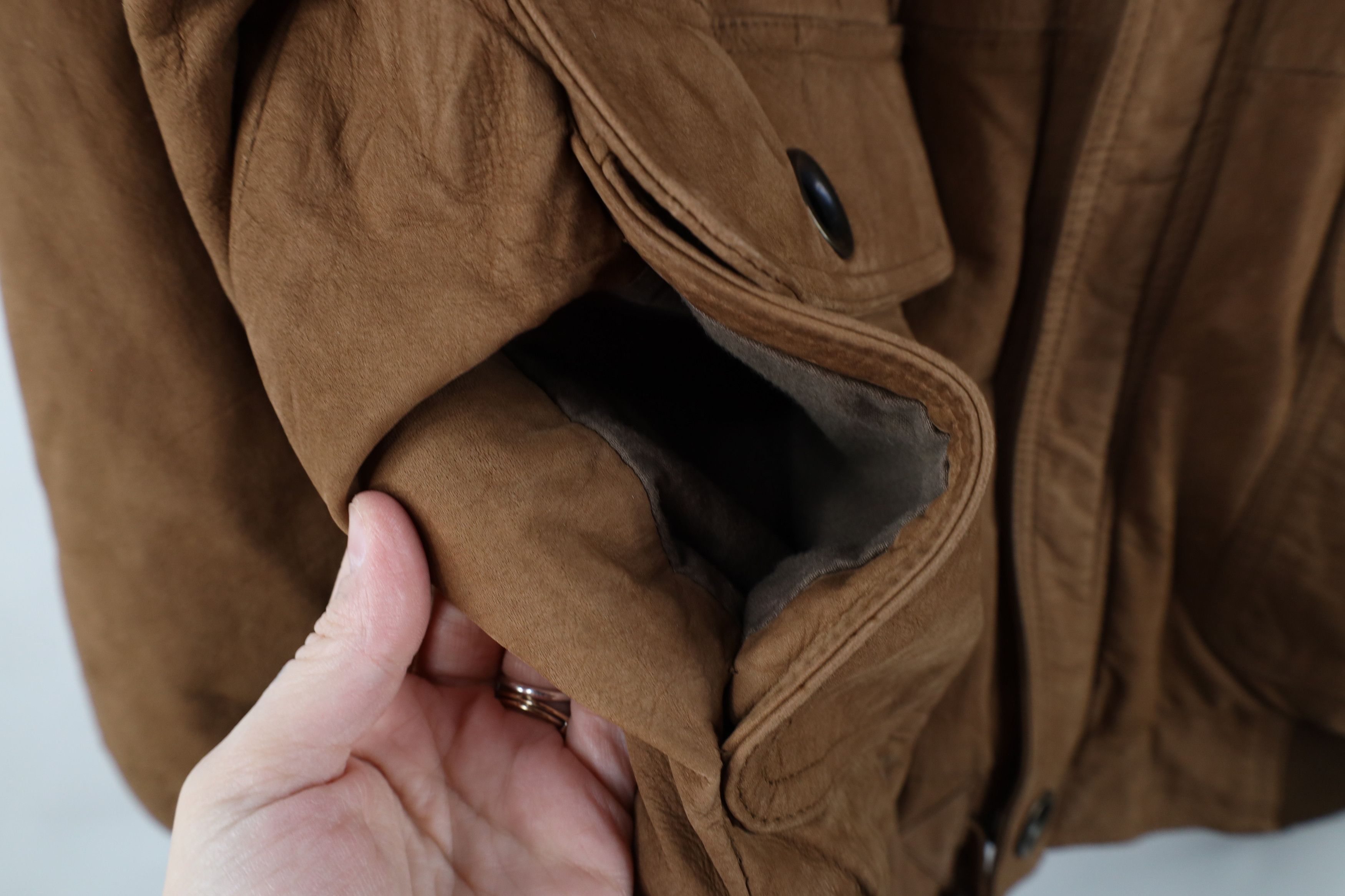 Vintage Vintage 90s Streetwear Button Suede Leather Bomber Jacket Size US XL / EU 56 / 4 - 7 Thumbnail