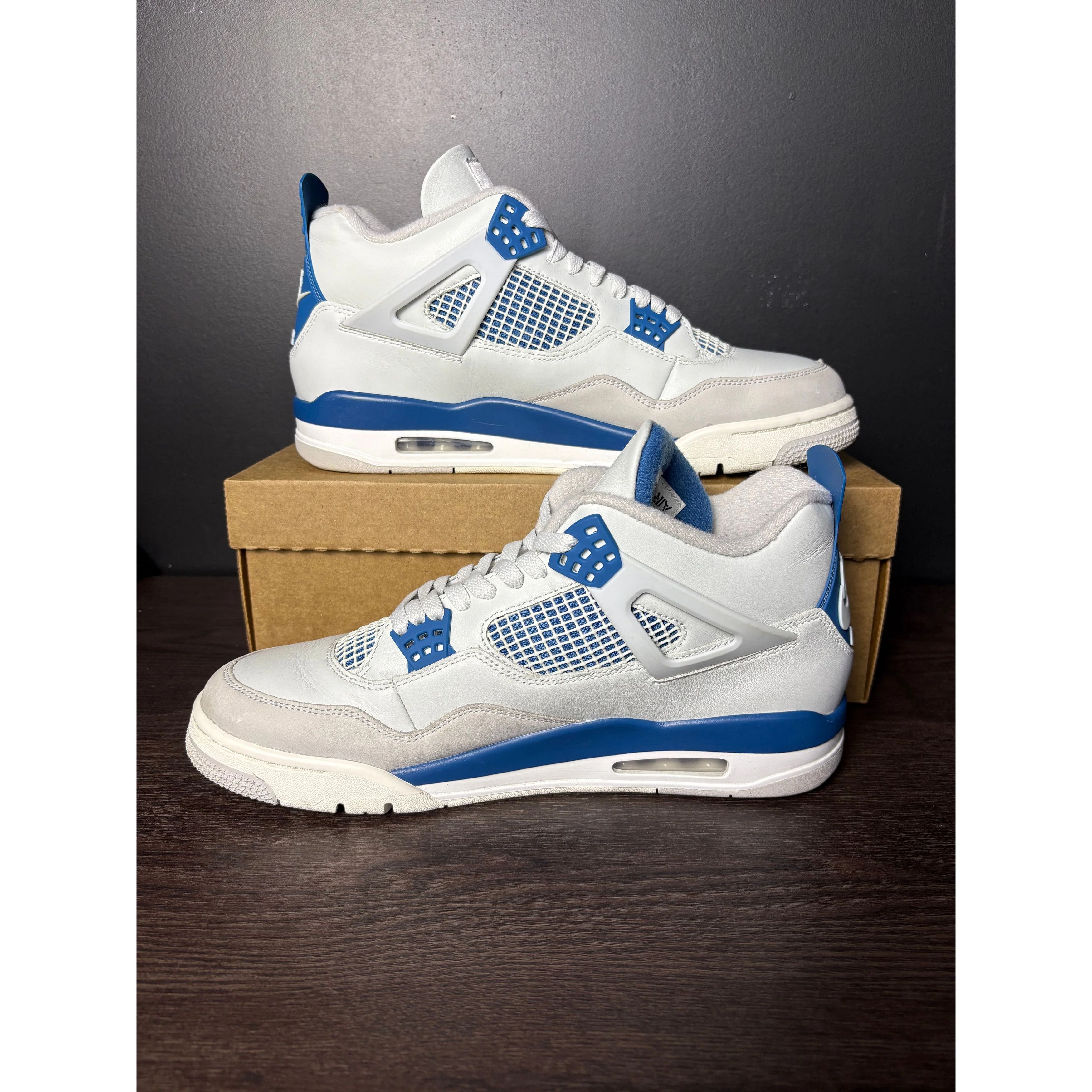 Nike Air Jordan 4 Retro "Military Blue" (2024) **PRE-OWNED** REP. BOX - 12M Size US 12 / EU 45 - 2 Thumbnail