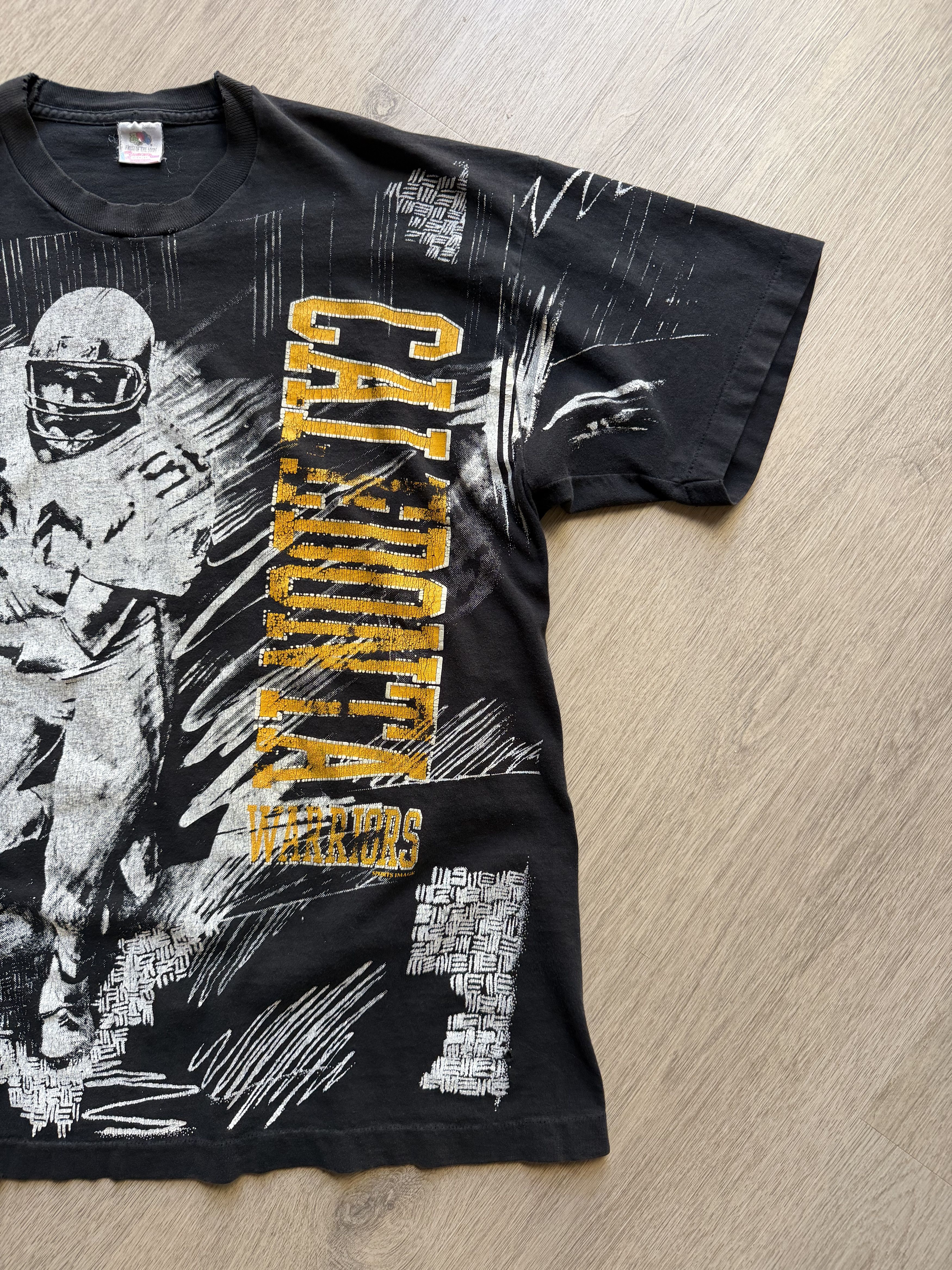 NCAA Vintage 90s NCAA California Warriors Football AOP Tee XL Size US XL / EU 56 / 4 - 2 Thumbnail