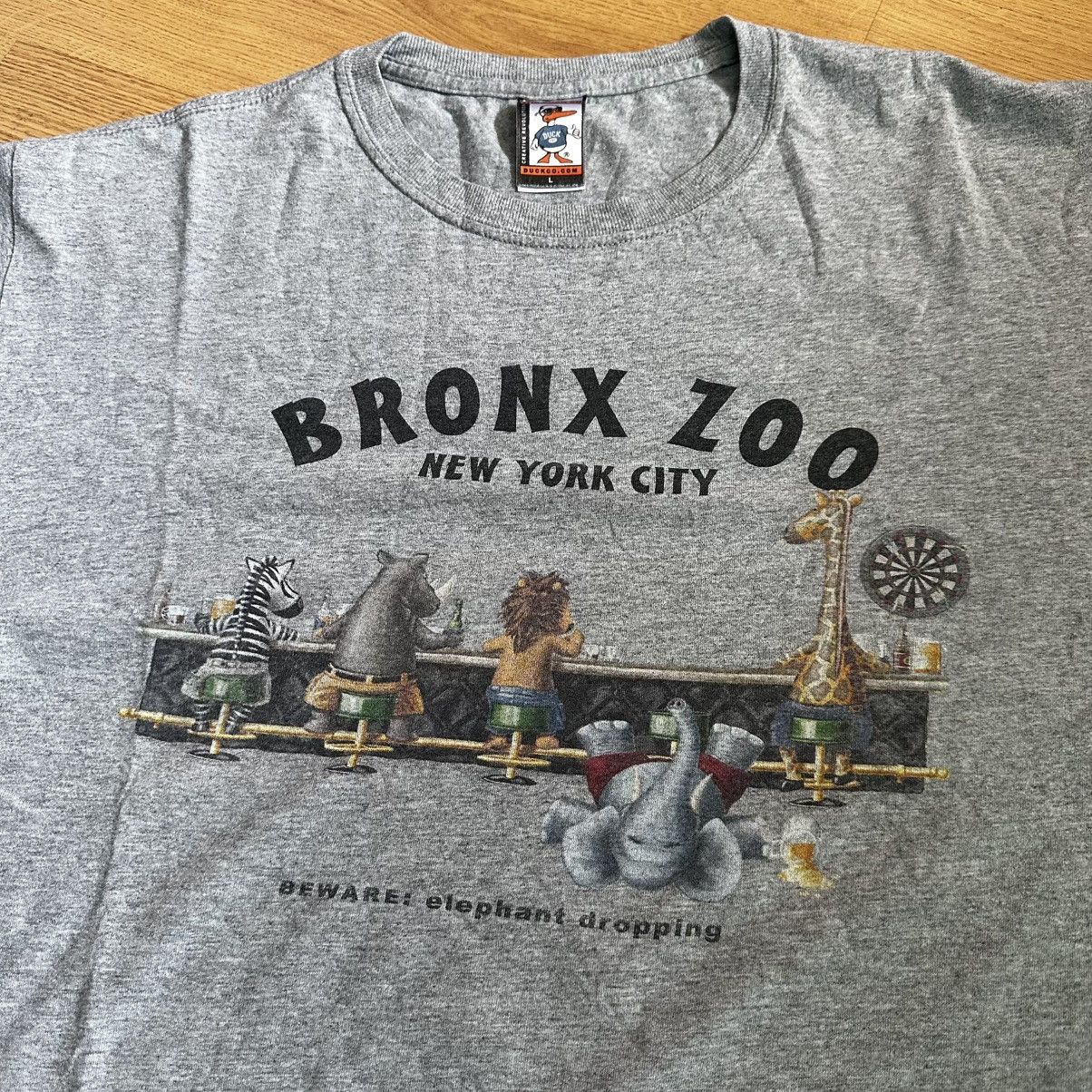 Vintage Vintage New York Bronx Zoo T Shirt Size US L / EU 52-54 / 3 - 2 Thumbnail