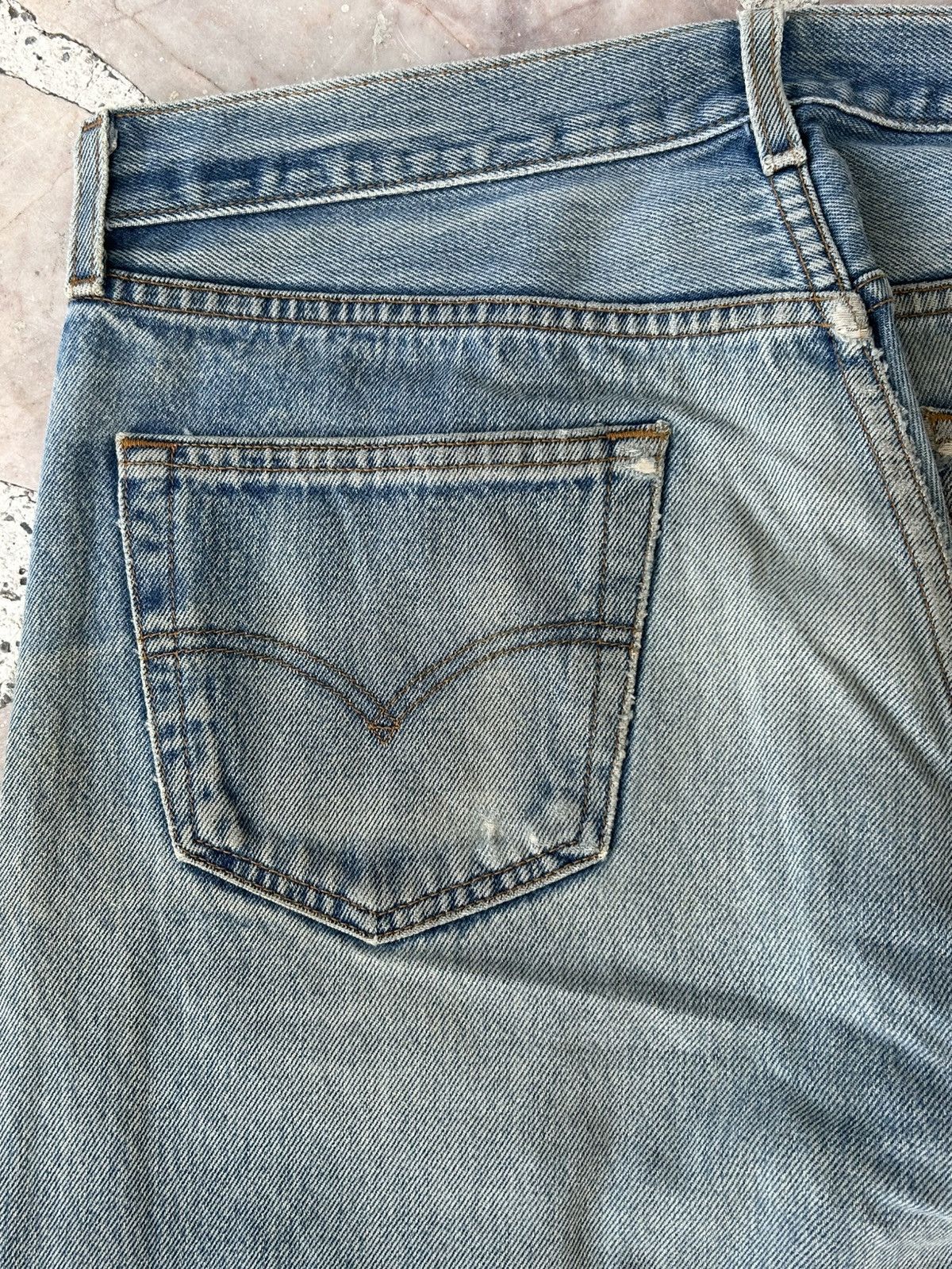 Levi's Levis 501xx Ripped Japan Denim Size US 35 - 13 Thumbnail