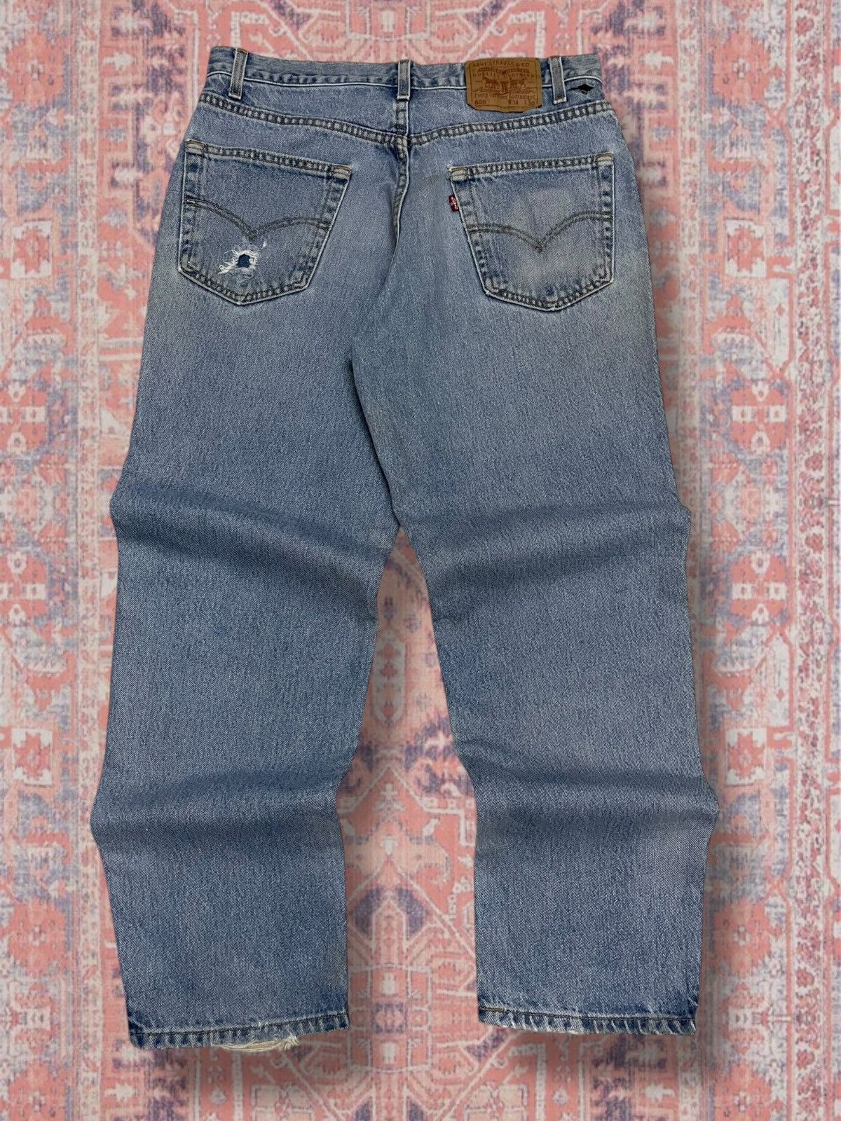 Levi's Vintage Clothing Vintage 1990s Designer Levis Strauss & Co 550 Distressed Size US 32 / EU 48 - 9 Thumbnail