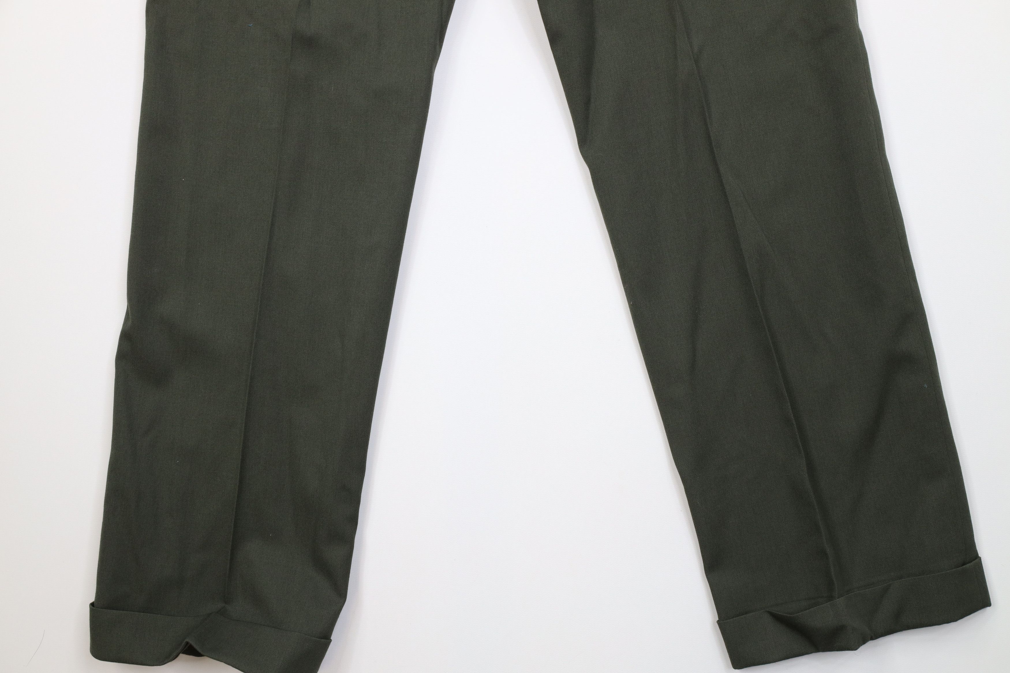 Vintage Deadstock Vintage 30s 40s Rockabilly Gabardine Pants Green Size US 30 / EU 46 - 11 Thumbnail