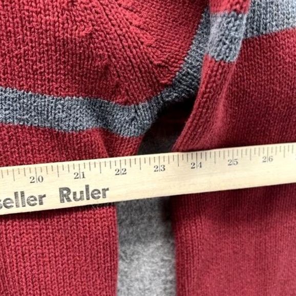 Izod VINTAGE Izod Sweater Men Small Red Pullover Crewneck Cotton Fleece Knitted Chunky Vtg Size US S / EU 44-46 / 1 - 6 Thumbnail