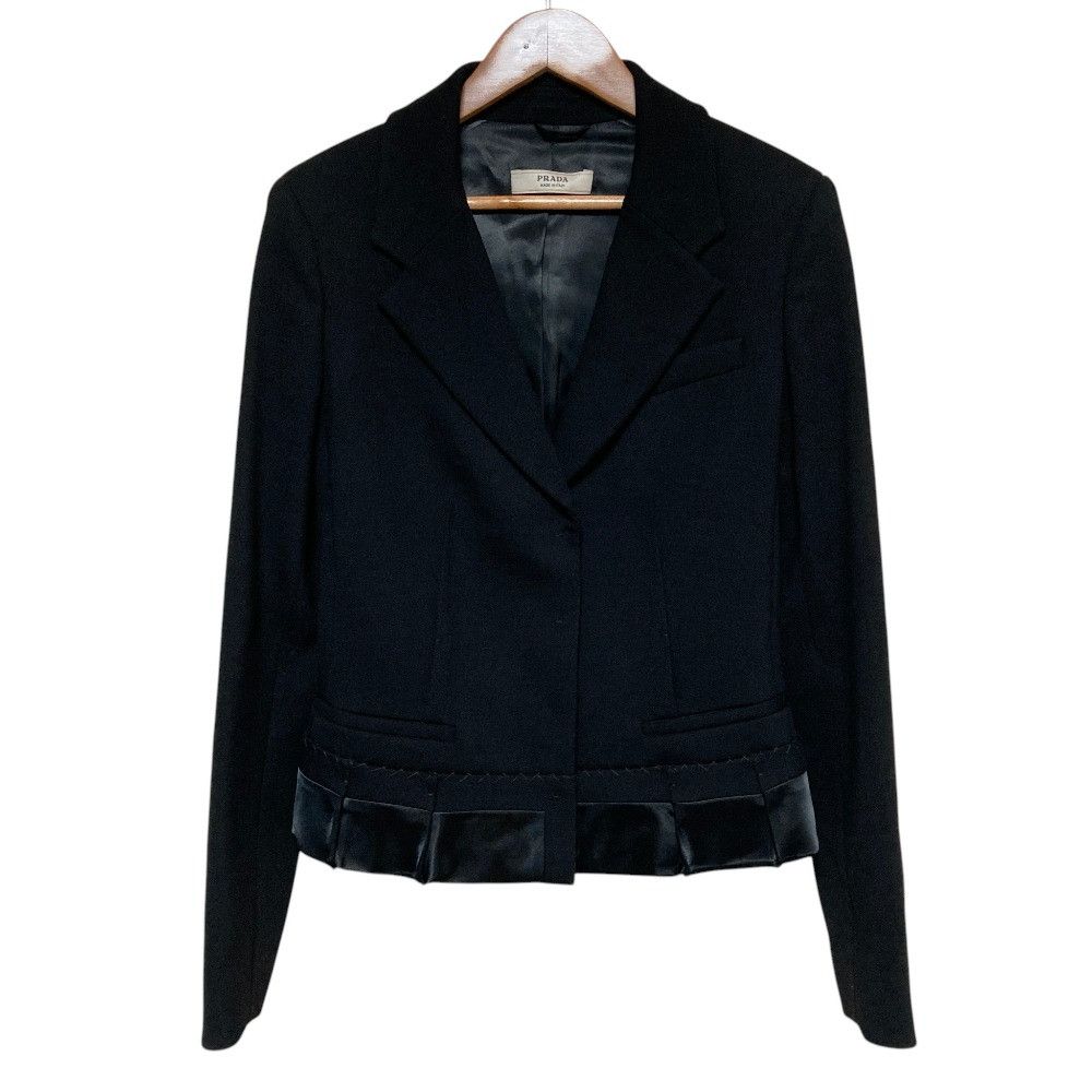 Prada Prada Prada Mixed Material Tailored Jacket Textile Outerwear DUTY FREE for USA Size ONE SIZE - 1 Thumbnail