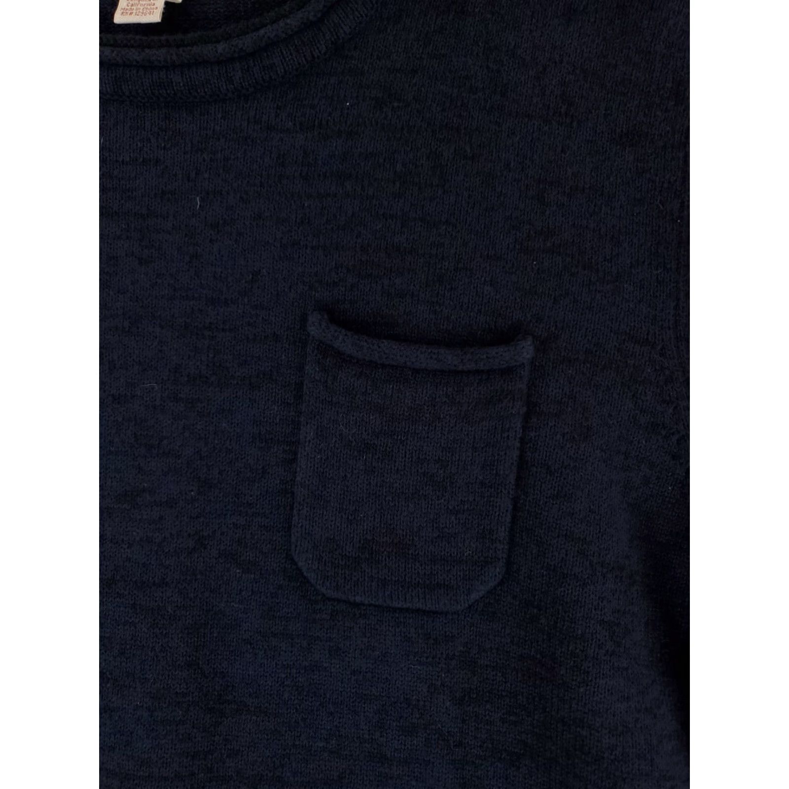 Carbon2Cobalt Carbon 2 Cobalt Roll Neck Sweater Cotton Nylon Wool Blend Navy Blue Mens L Size US L / EU 52-54 / 3 - 4 Thumbnail