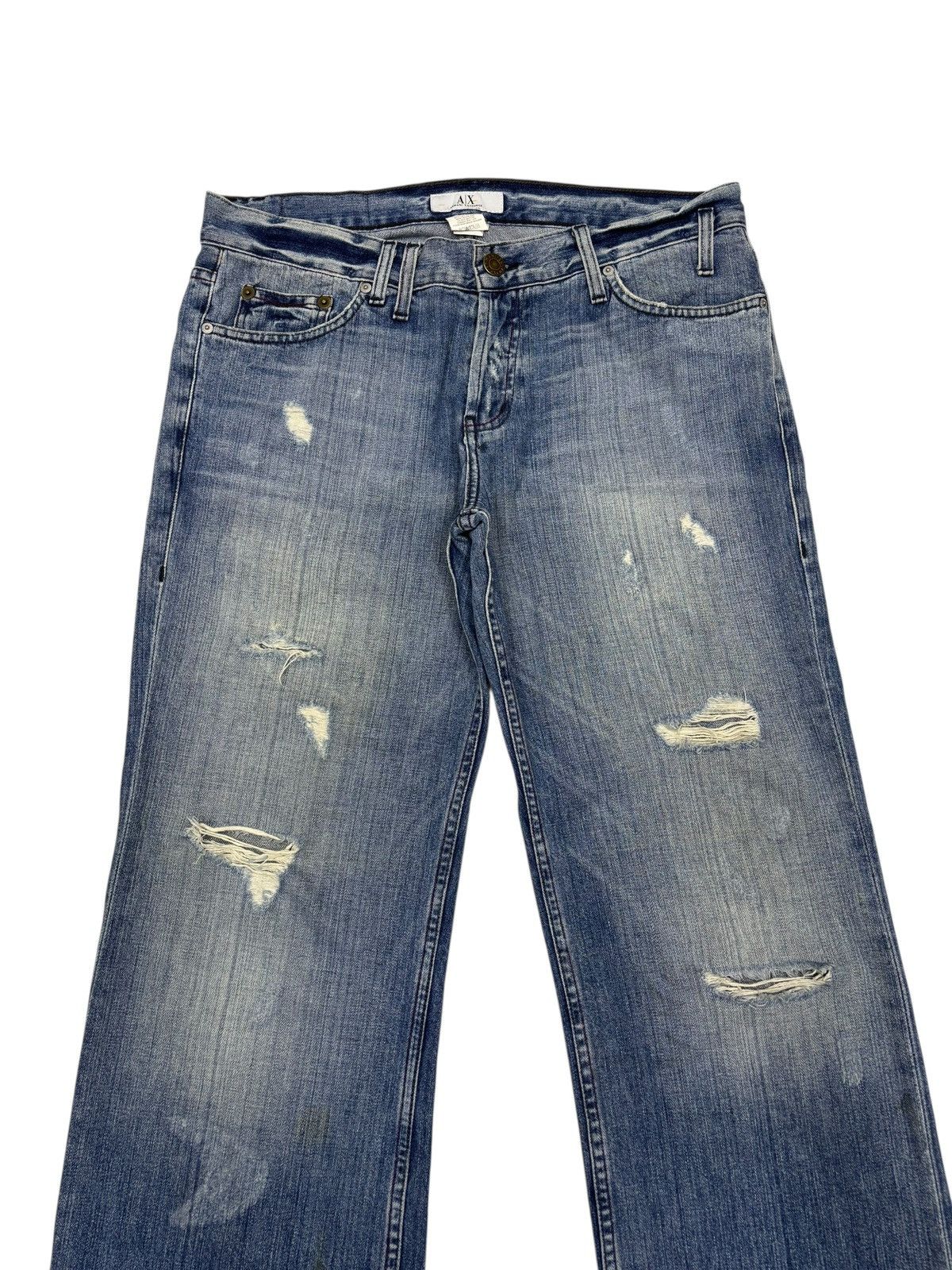 Kapital Baggy Flare Armani Exchange Distressed Denim Flare Jeans Size US 36 / EU 52 - 5 Thumbnail
