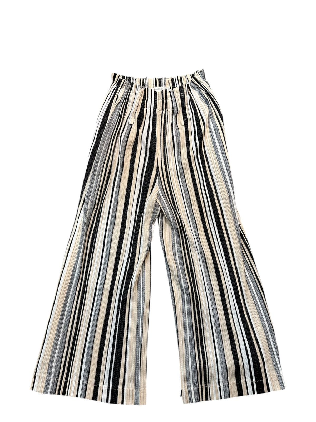 Homme Plisse Issey Miyake Pleats Please Issey Miyake Vertical Stripe Pant Size US 34 / EU 50 - 18 Thumbnail