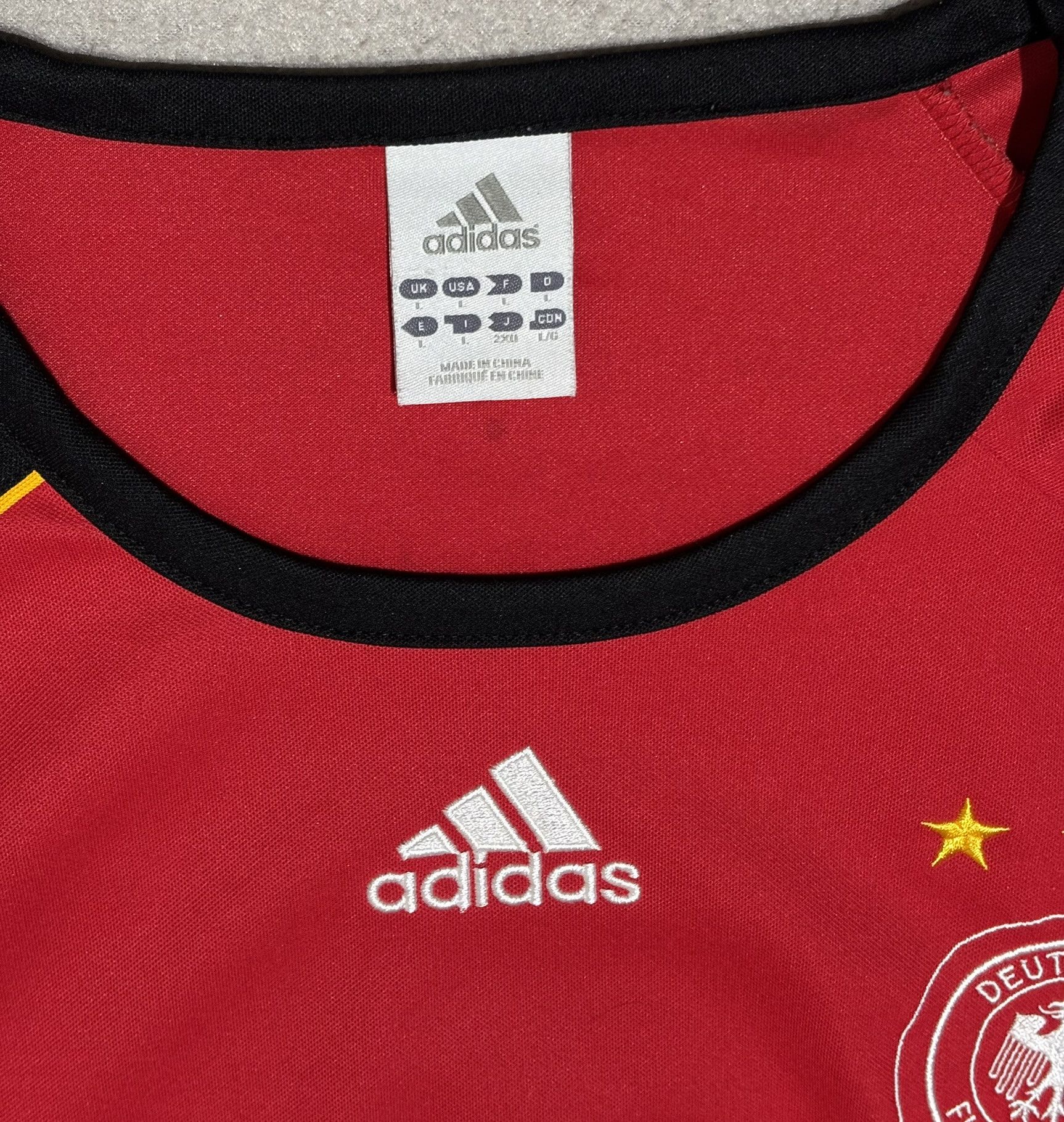 Adidas Germany 2006 Adidas Football Jersey Size L Size US L / EU 52-54 / 3 - 16 Thumbnail