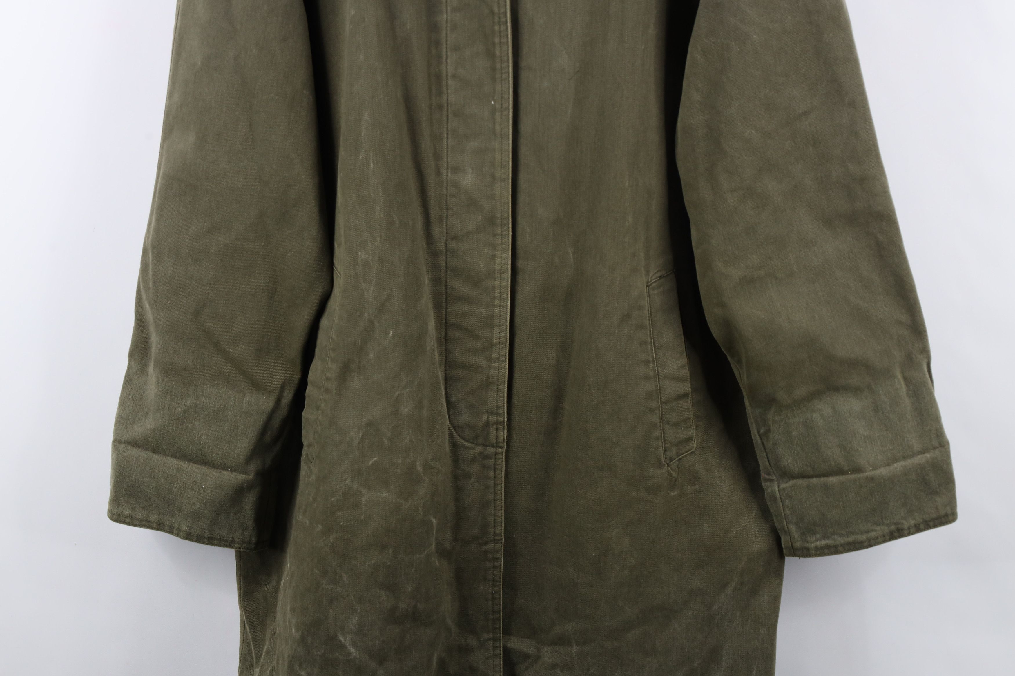 Vintage Vintage 90s Streetwear Leather Collar Flannel Lined Jacket Size S / US 4 / IT 40 - 3 Thumbnail